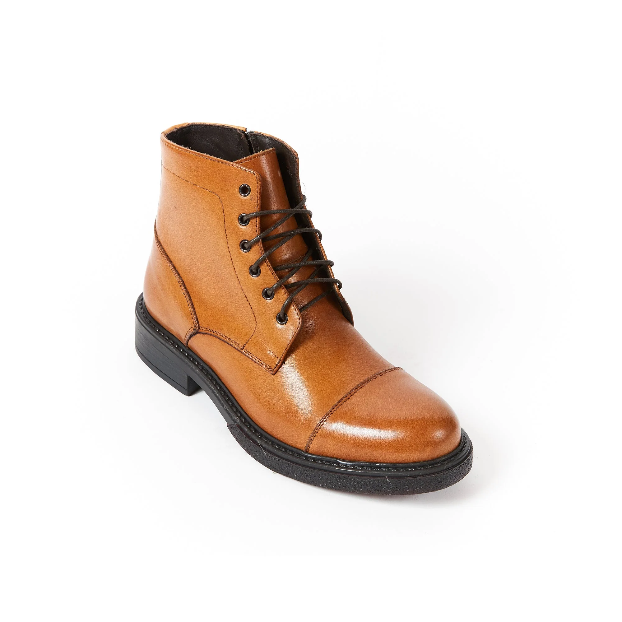 Frank Daniel - Botte À Lacets Et Bout Renforcé - Marron - Femme - Image 2
