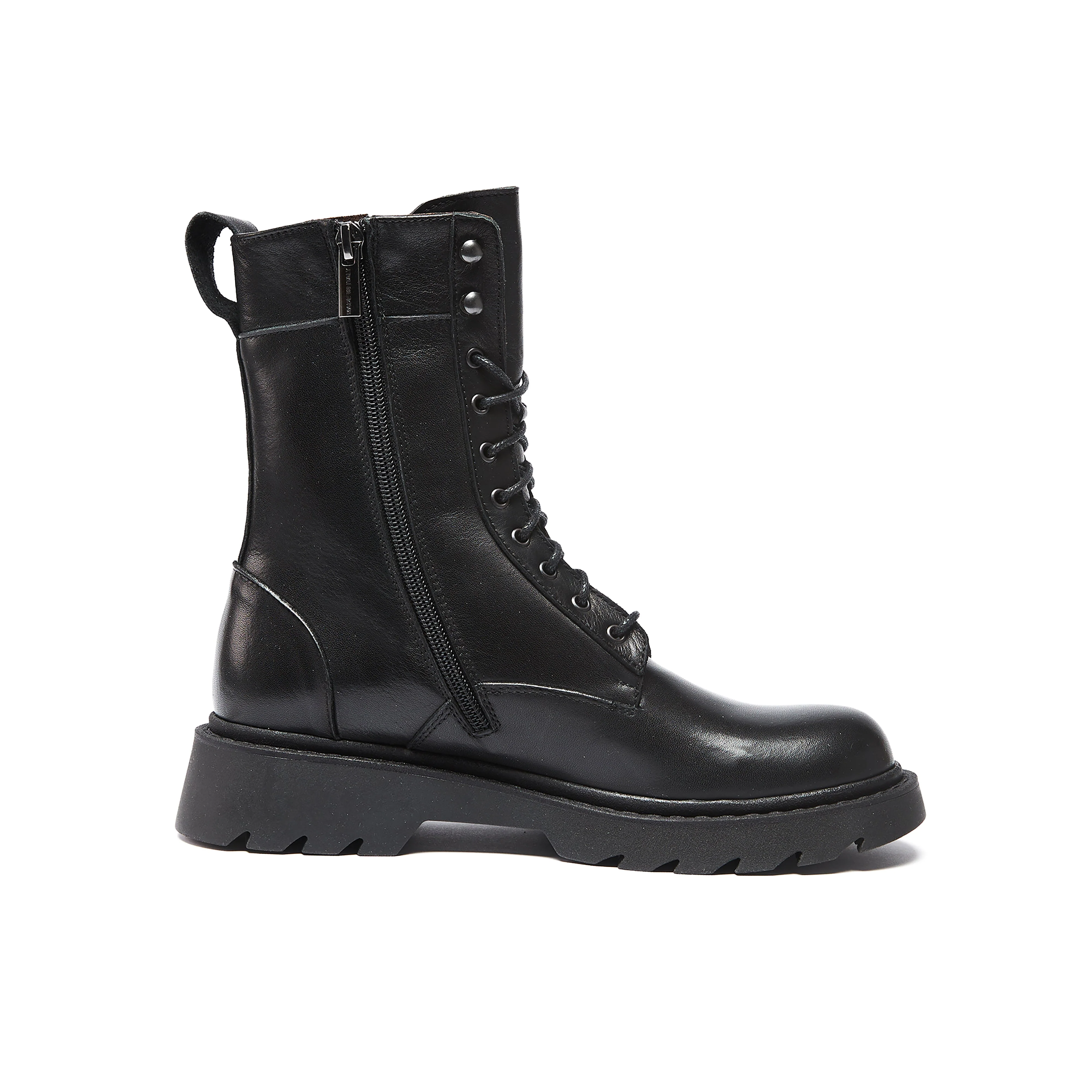 Frank Daniel - Bottines À Lacets Montantes - Noir - Femme - Image 6