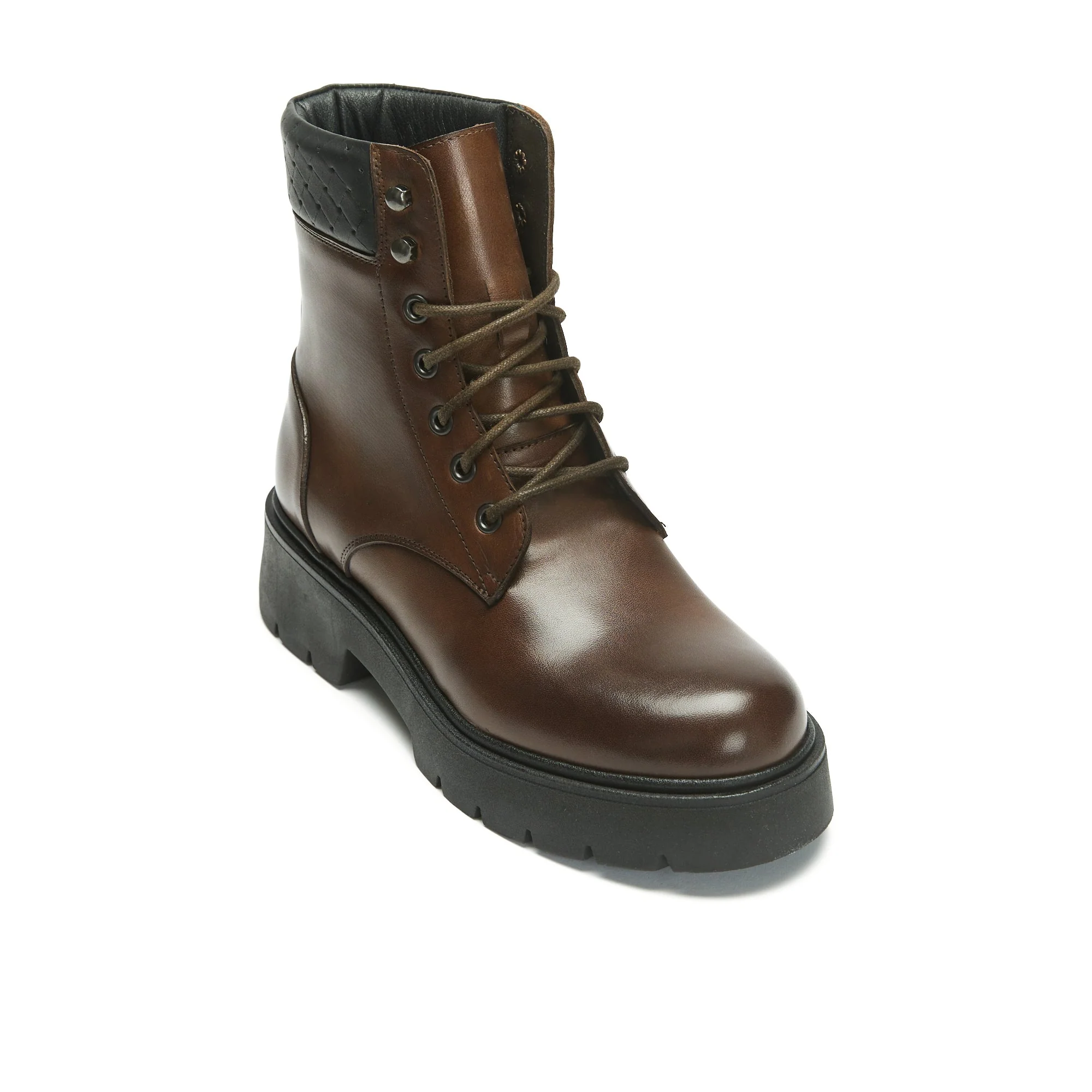 Frank Daniel - Bottine Derby - Marron - Femme - Image 3