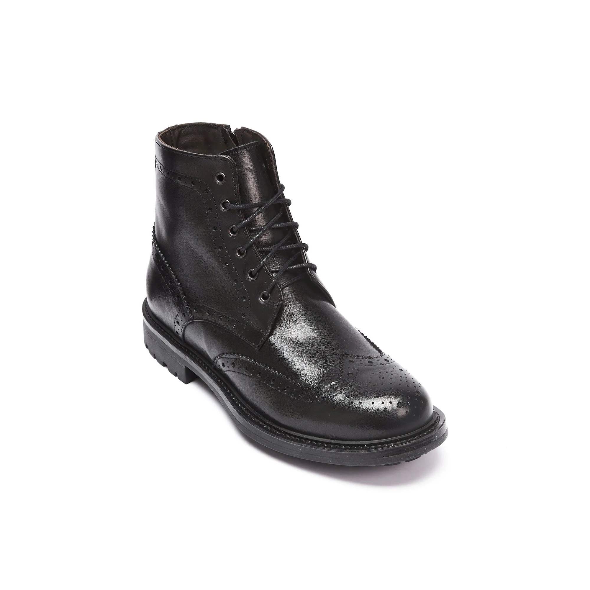 Frank Daniel - Bottes À Lacets Et Ailerons - Noir - Femme - Image 3
