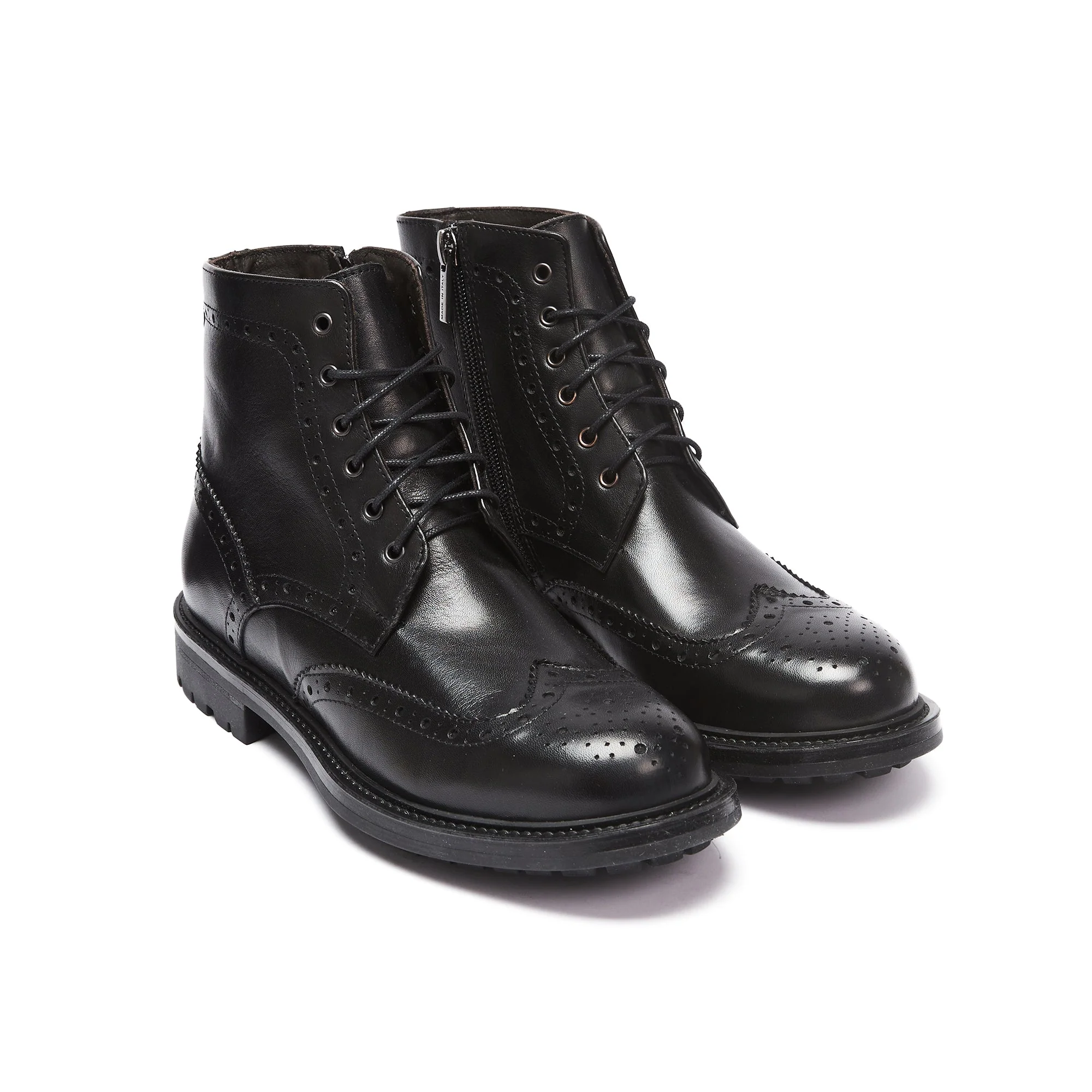 Frank Daniel - Bottes À Lacets Et Ailerons - Noir - Femme - Image 6