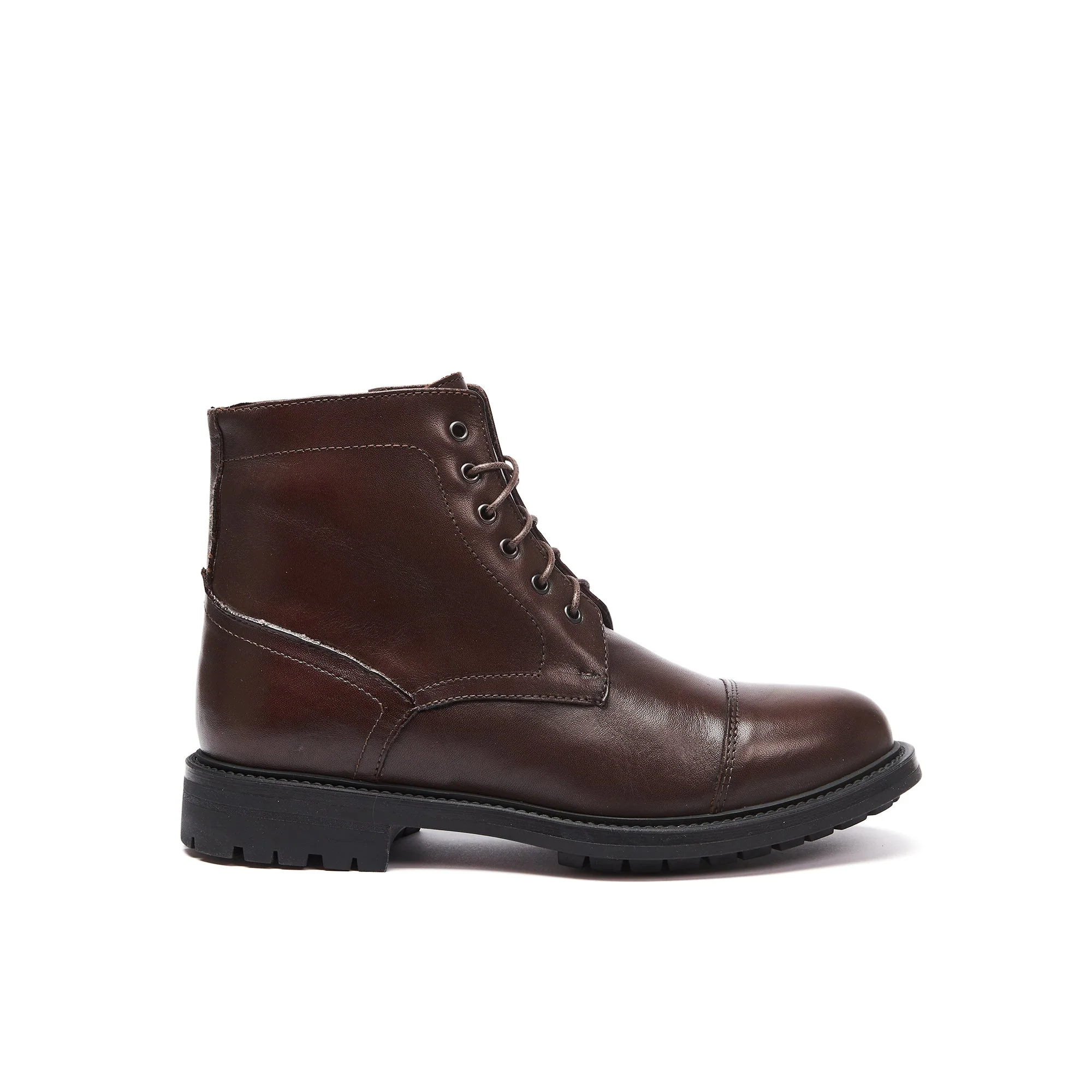 Frank Daniel - Botte À Lacets Et Bout Renforcé - Marron Foncé - Femme - Image 2
