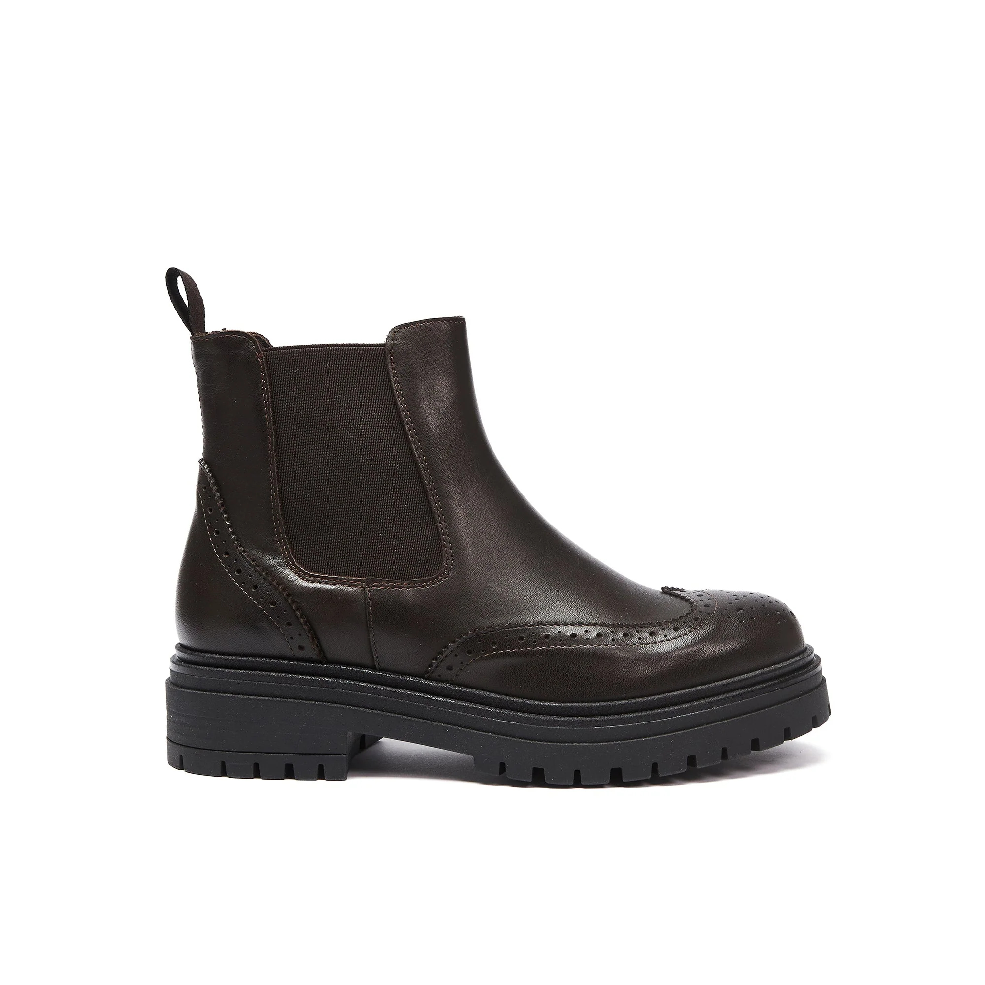 Frank Daniel - Bottes Chelsea À Bout Ailé - Marron Foncé - Femme - Image 2