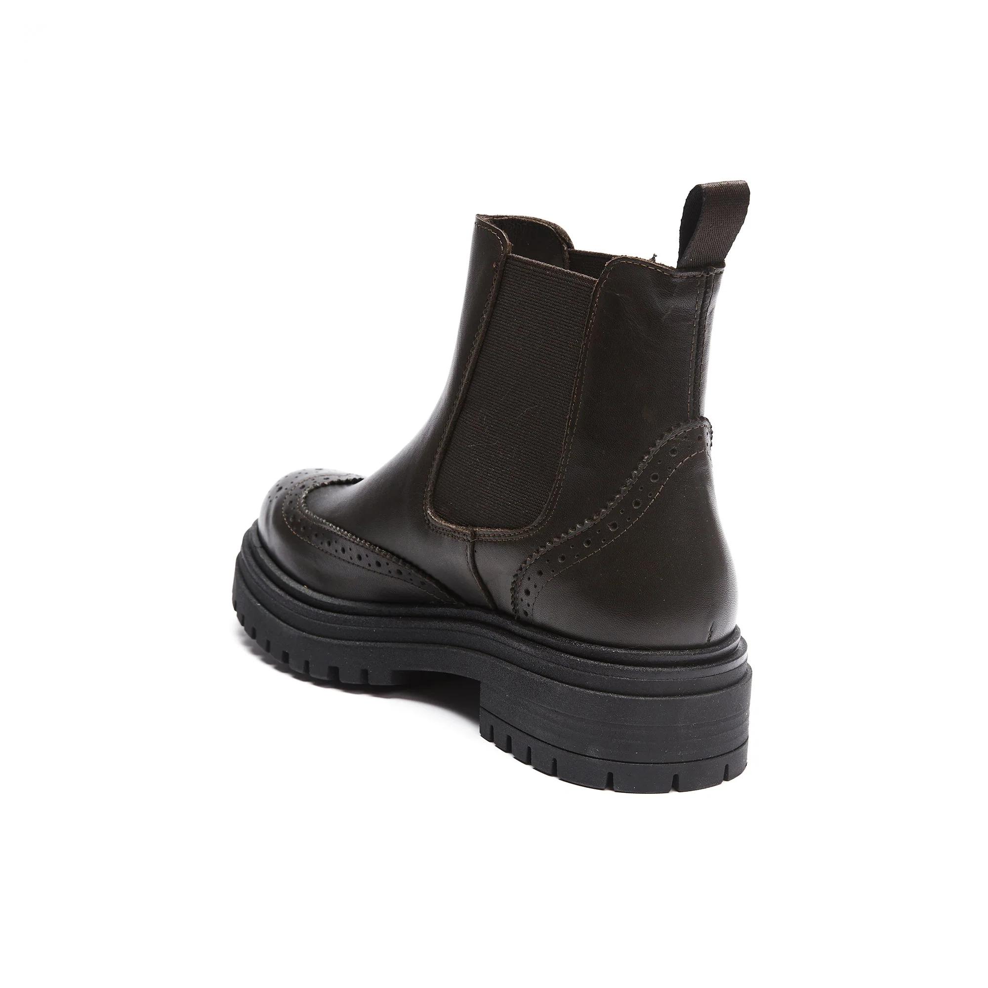 Frank Daniel - Bottes Chelsea À Bout Ailé - Marron Foncé - Femme - Image 4