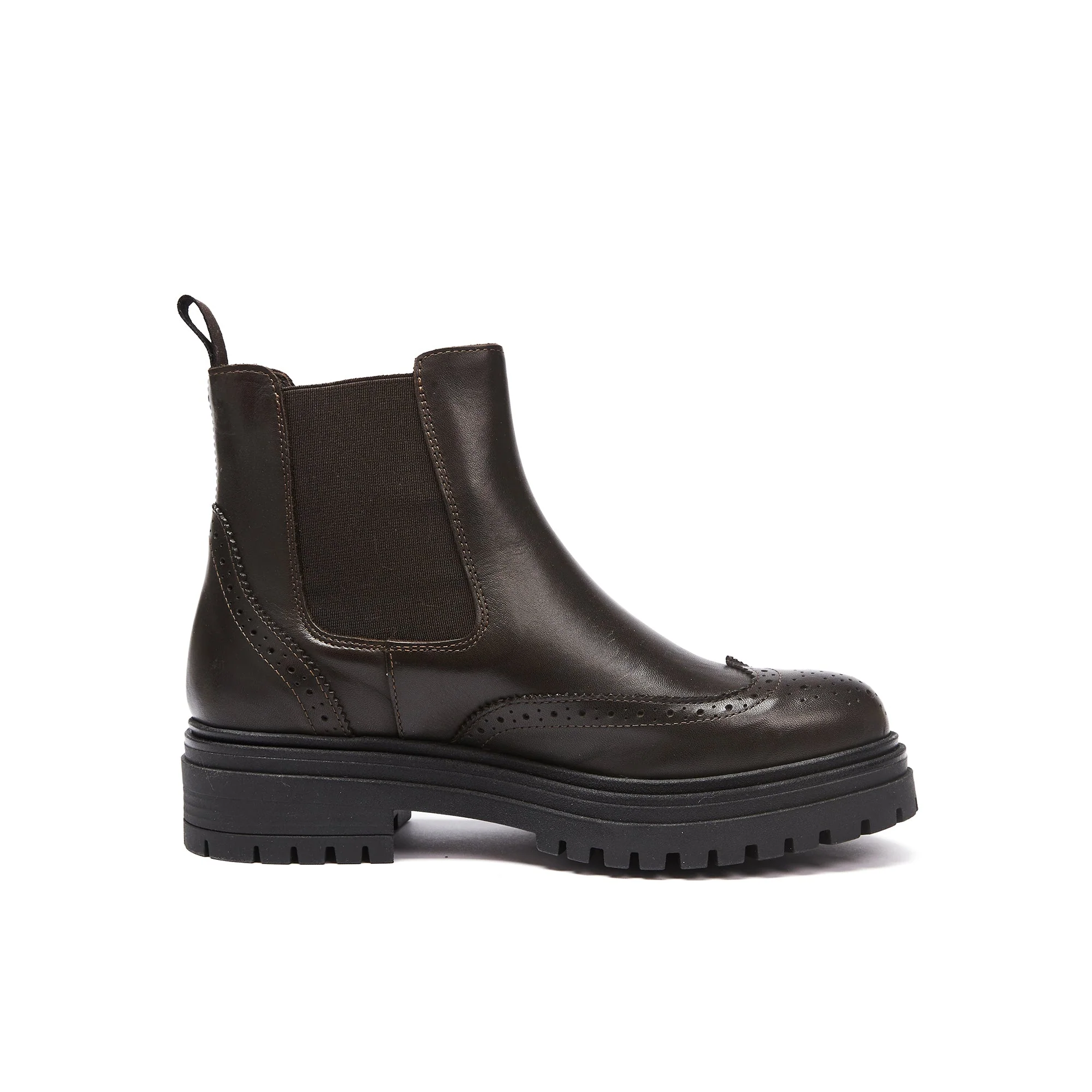 Frank Daniel - Bottes Chelsea À Bout Ailé - Marron Foncé - Femme - Image 7