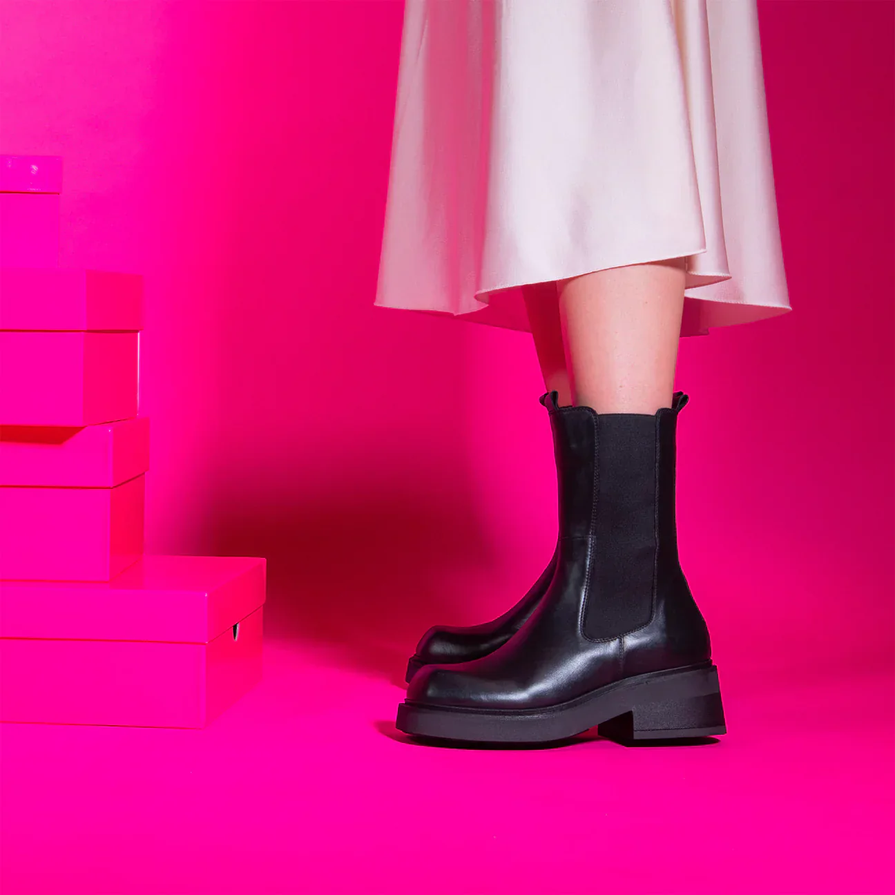Frank Daniel - Bottes Chealsea - Noir - Femme - Image 2