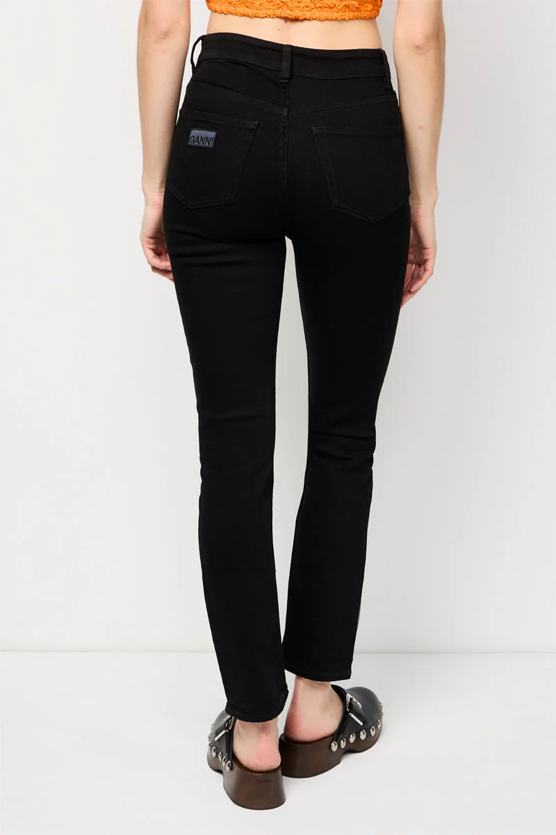 Jean Slim Short Cutye Extensible Et Confortable - Black - Image 6