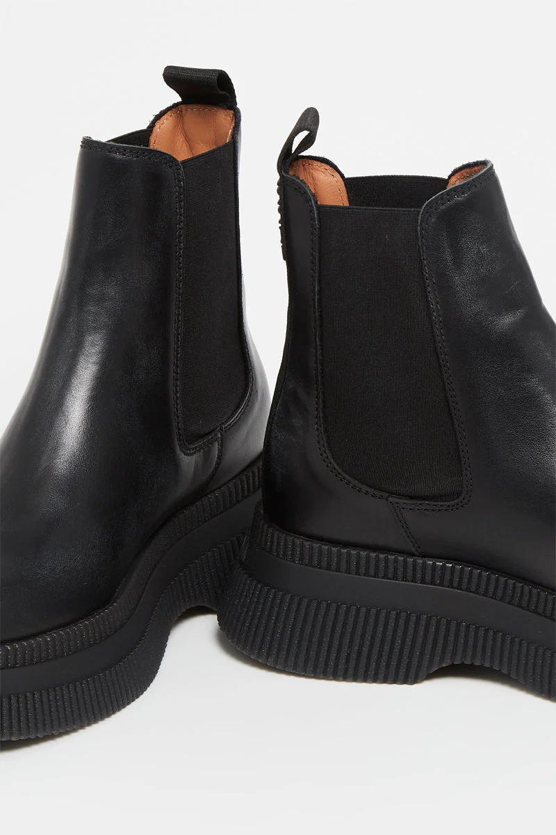 Ganni - Botte Chelsea Creepers - Black - Image 4