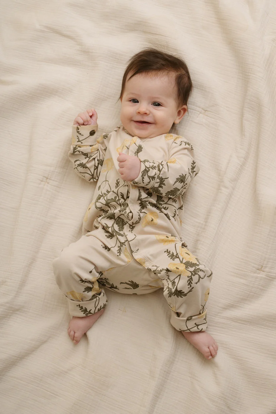 Grenouillière En Jersey - Flos Beige - Image 6