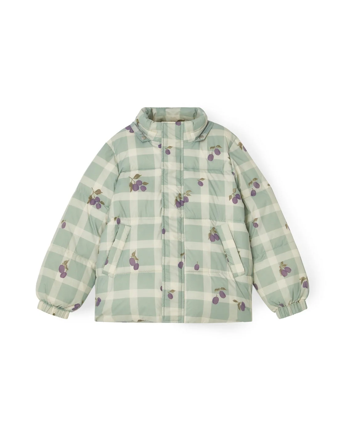 Veste Bouffante - Prune Check - Image 2