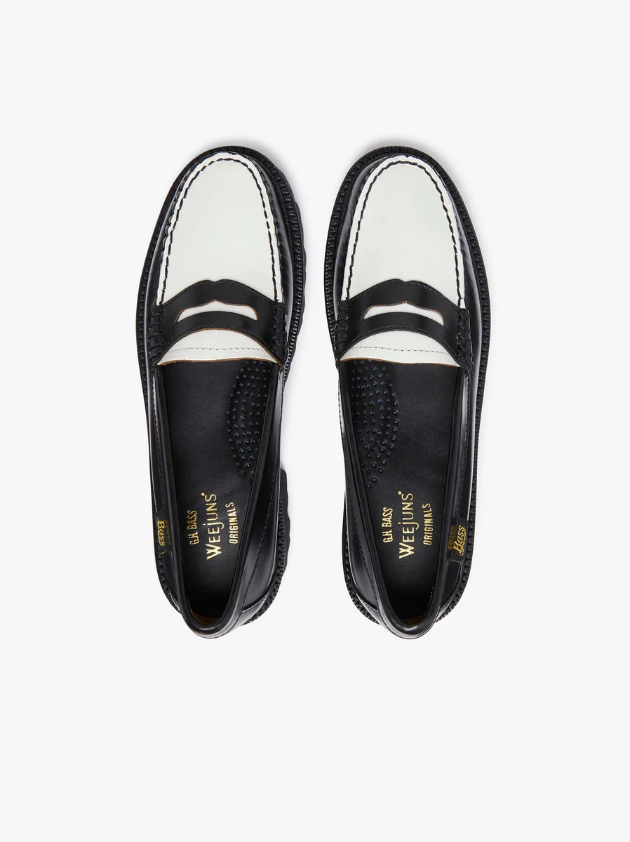 Weejun Superlug Penny - Black & White - Image 3
