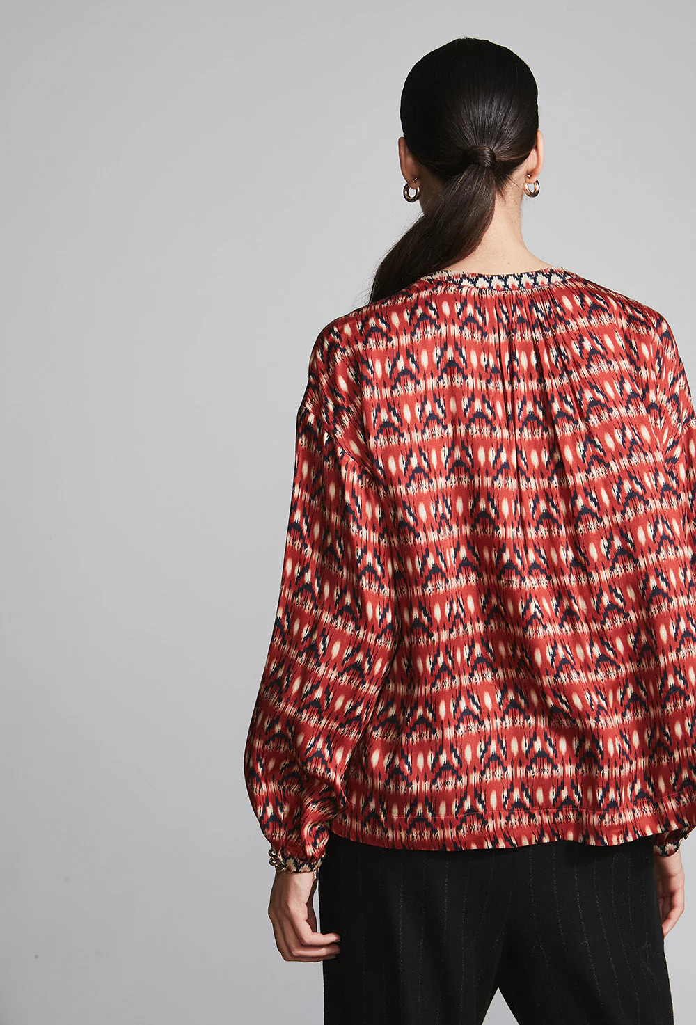 Chemise Large Evy - Feu - Image 4