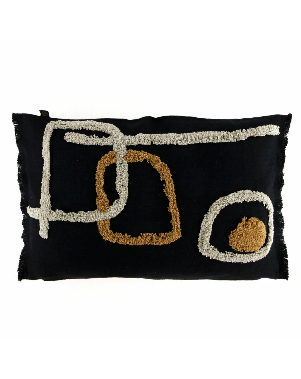 Housse De Coussin Tikri - Noir - Image 3
