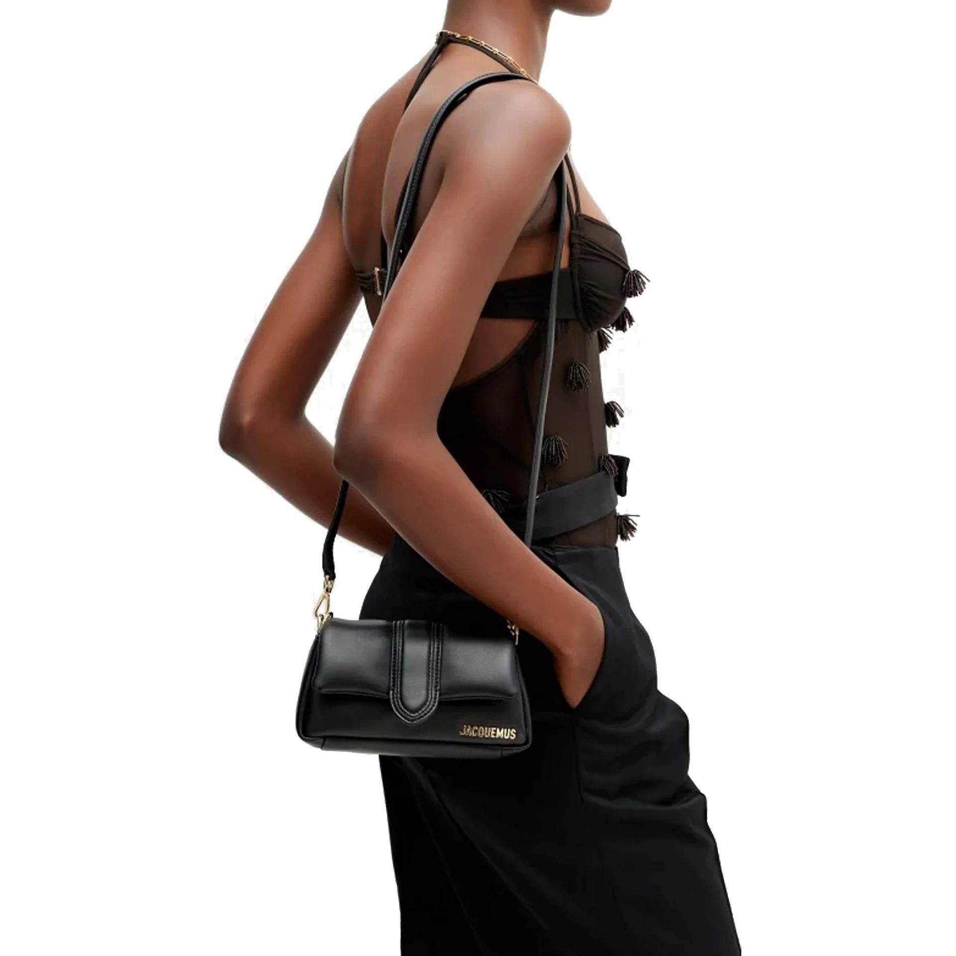 Jacquemus - Sac Le Petit Bambinou Padded - Noir - Image 4