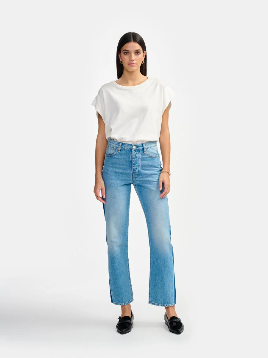 Jean - Popeye - Used Lt Blue - Femme - Image 3