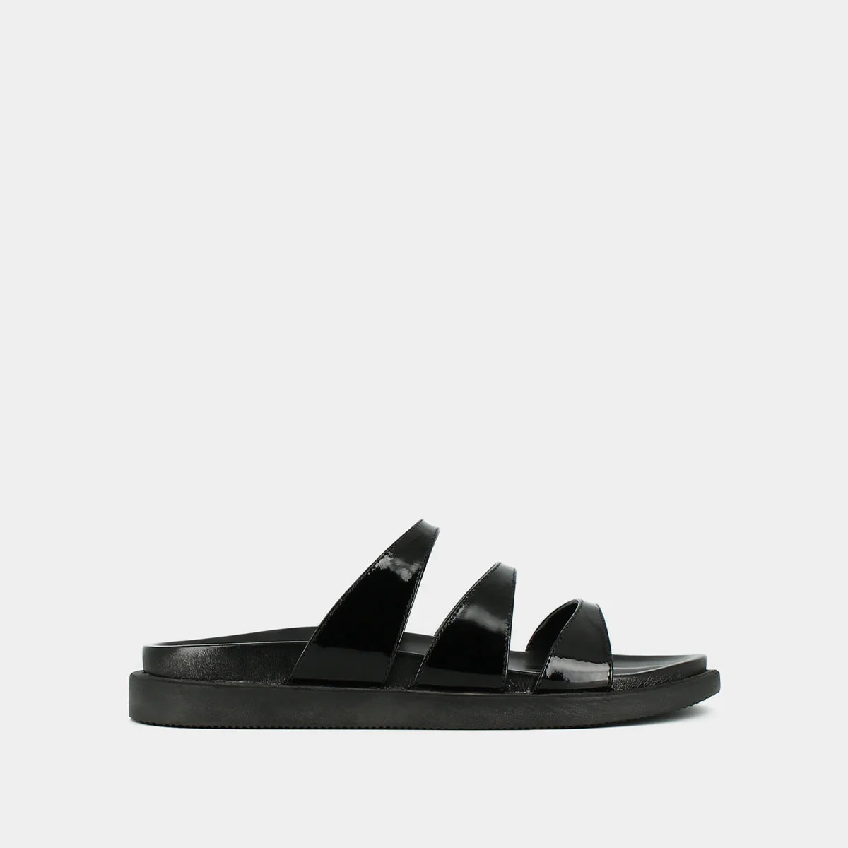 Mules Wafi Cuir Vernis - Noir - Image 2