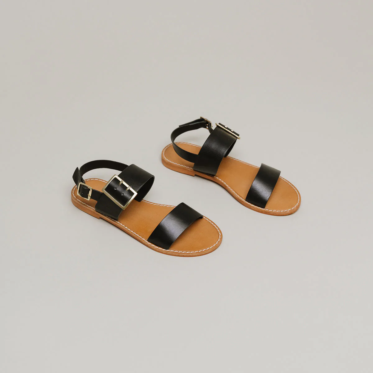 Plagettes Wendel Cuir - Noir - Image 3