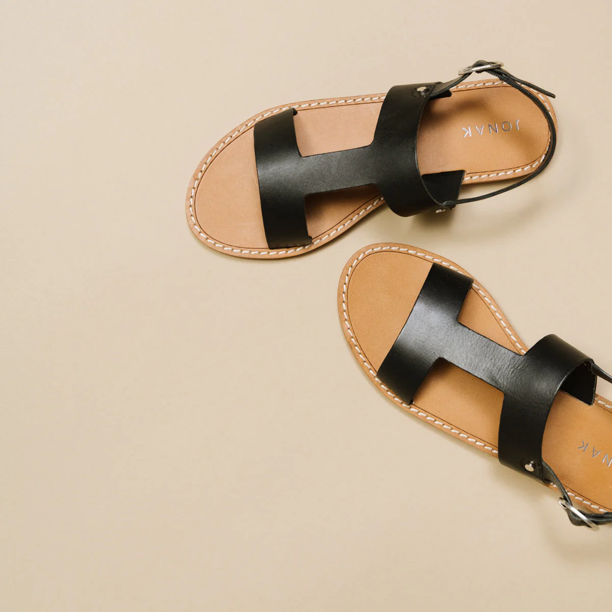 Plagettes Willona Cuir - Noir - Image 3