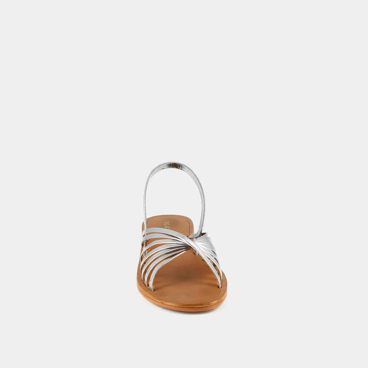 Plagettes Wrap Cuir Metallise - Argent - Image 3