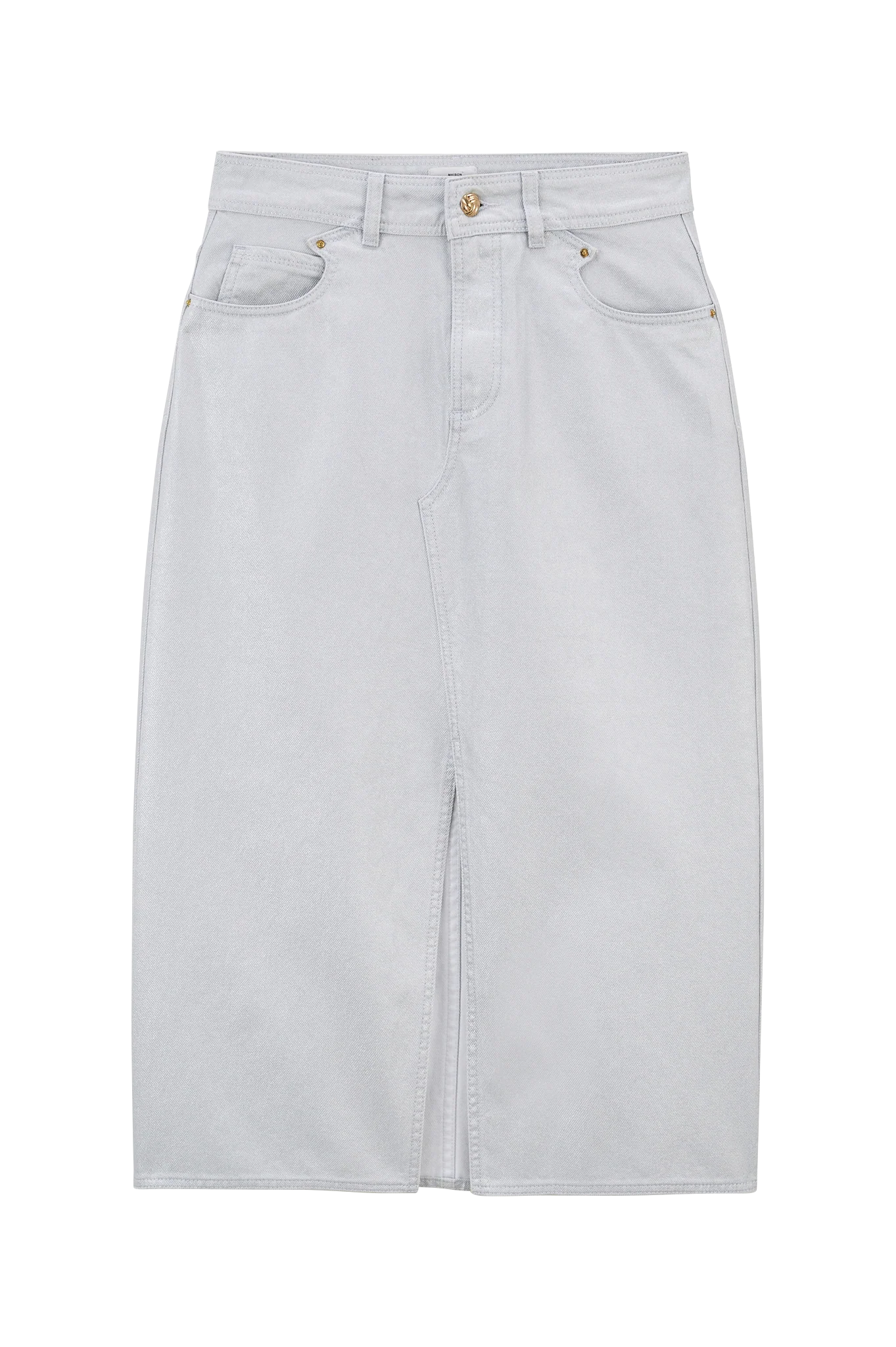 Jupe Wendy Denim Enduit Silver - Image 5