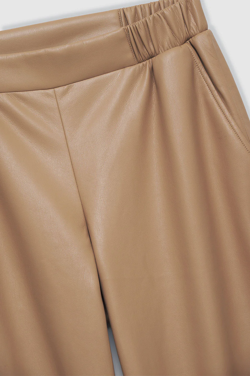 Pantalon Koa - Cuir Végétalien Caramel Au Beurre - Image 4