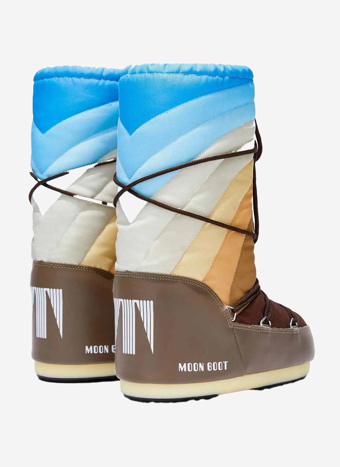 Moonboot - Bottes Icon Rainbow High - Shitake Marron Bleu - Unisexe - Image 4