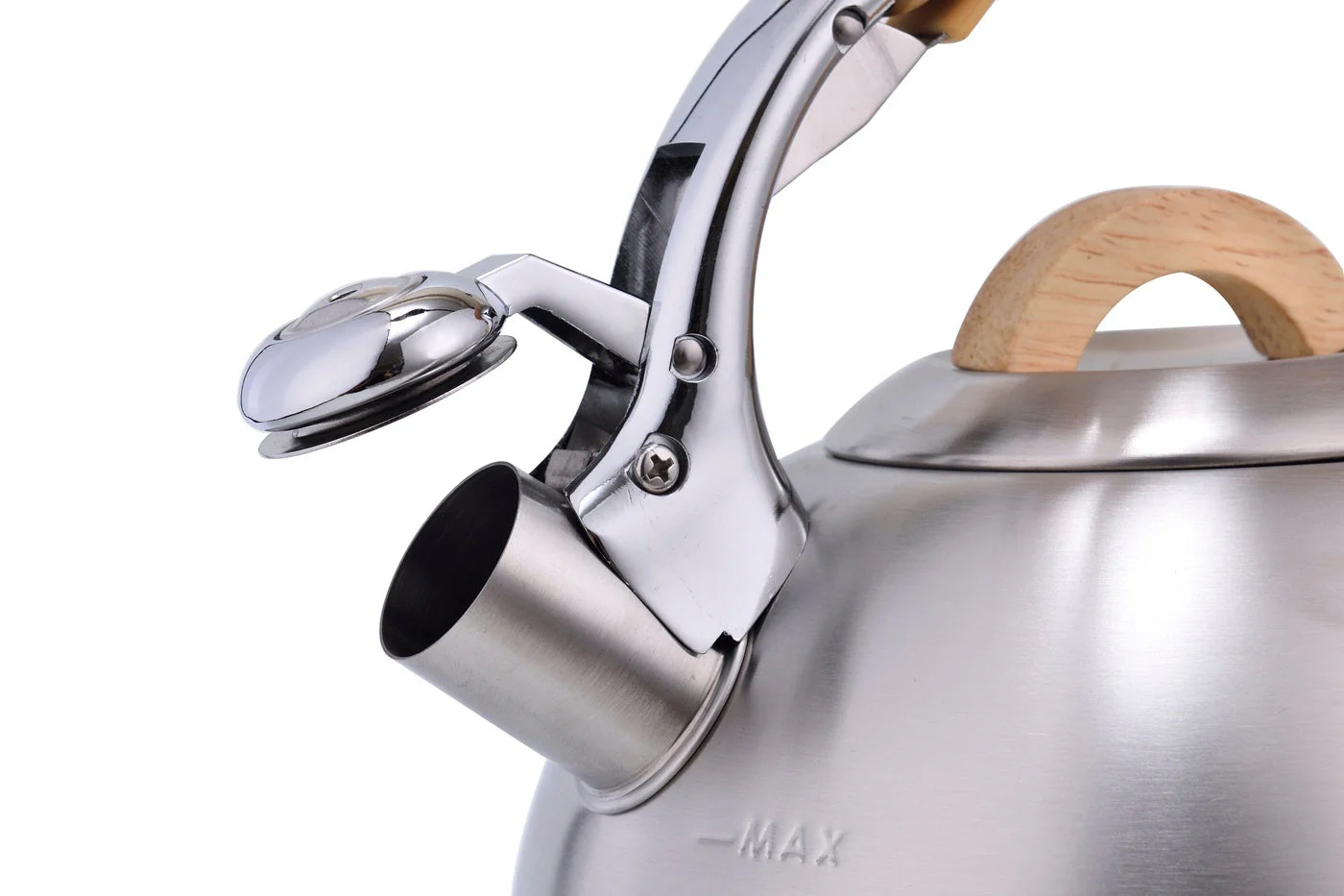 Bouilloire Sifflante 3 L - Manche En Bois - Pour Tous Types De Feux - Image 2