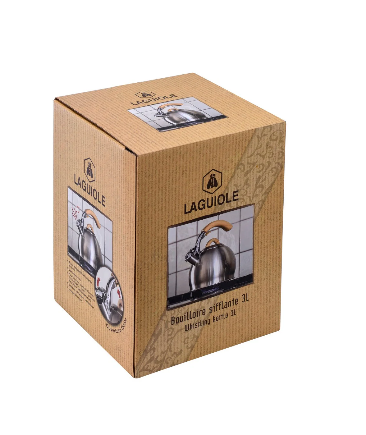 Bouilloire Sifflante 3 L - Manche En Bois - Pour Tous Types De Feux - Image 6