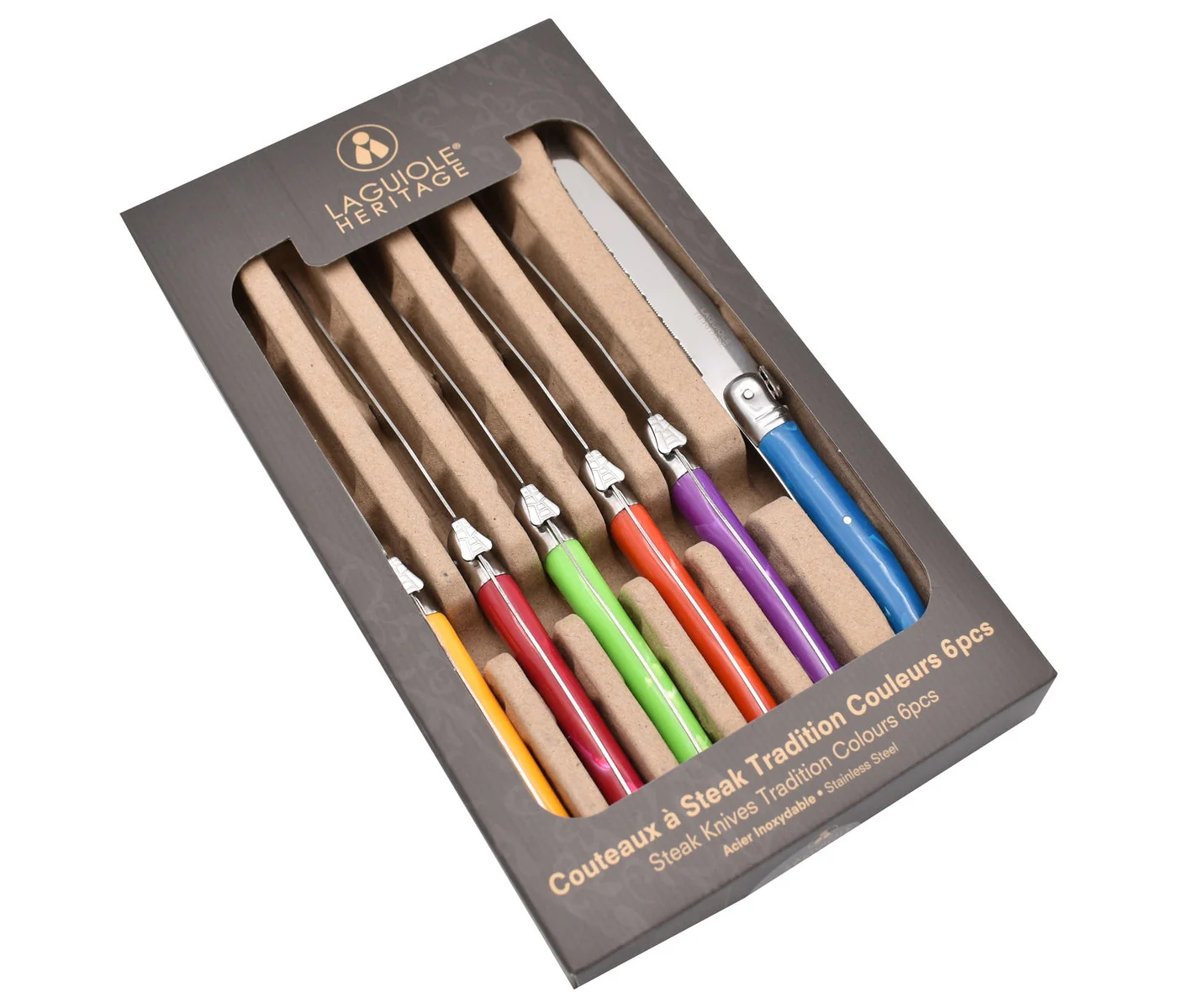 Lag Heritage Coffret De 6 Couteaux À Steack Abs Couleurs - Image 4