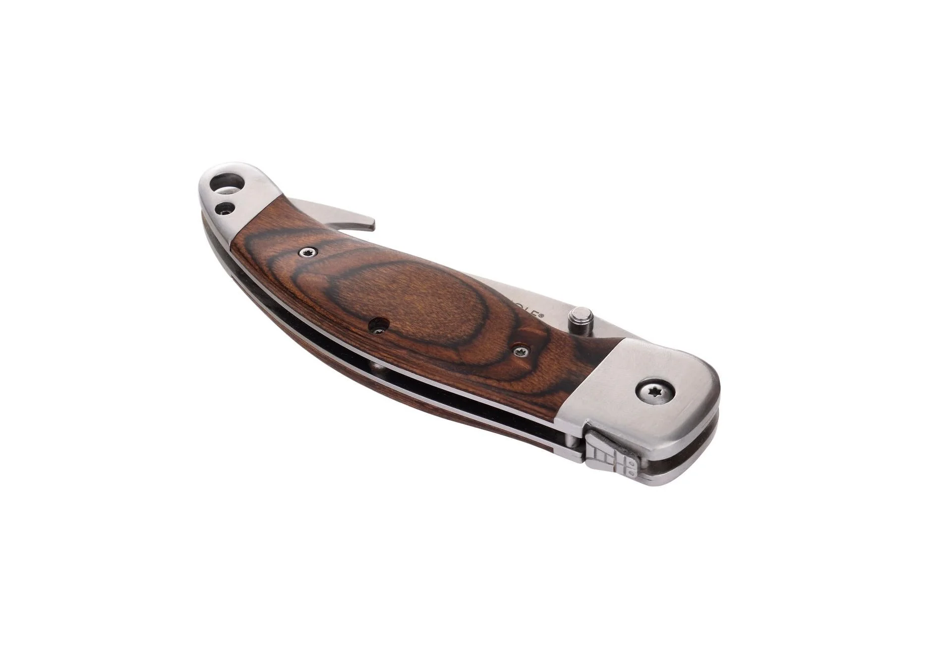 Coffret Couteau De Chasse Avec Etui En Cuir Noir - Manche En Bois De Pakka - Lame 105 Cm - Image 3