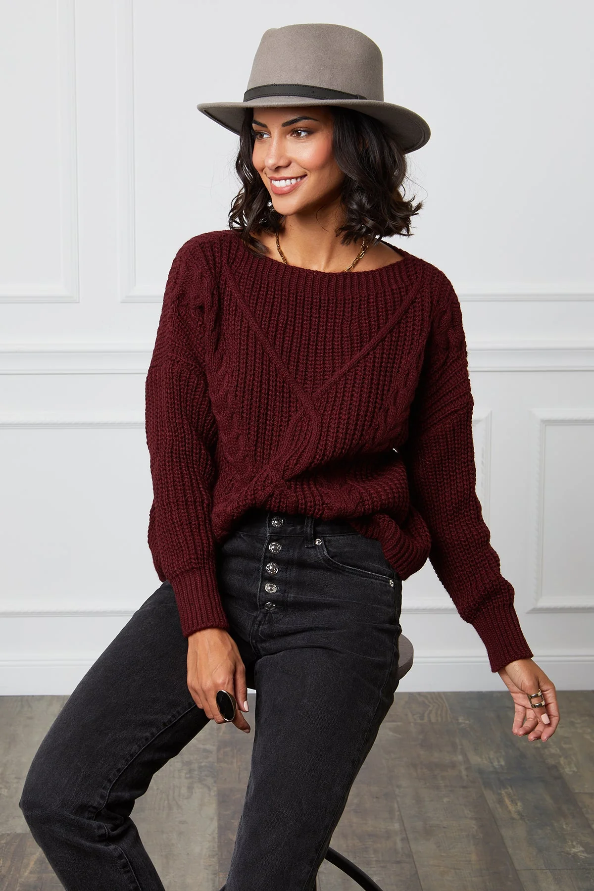 Pull - Bordeaux - Image 2