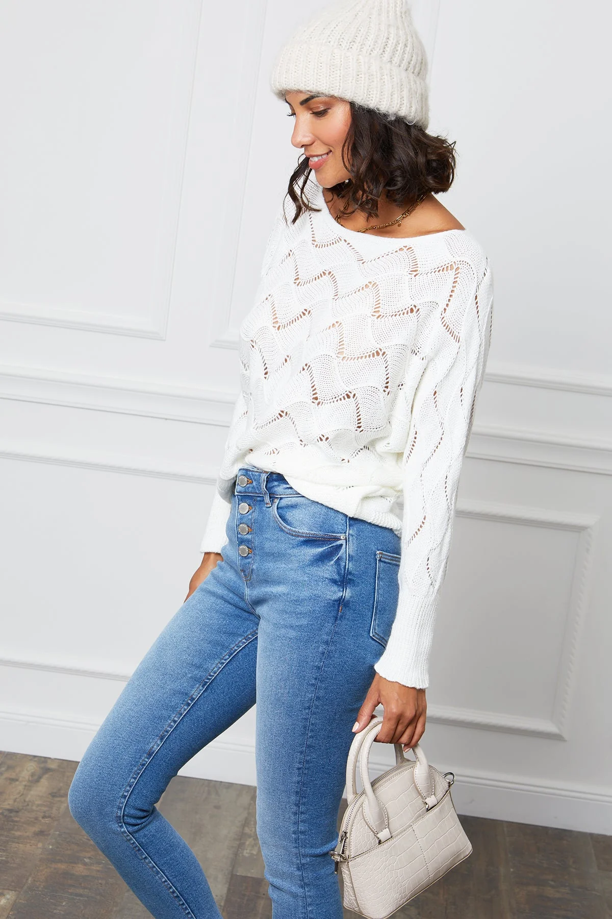 Pull - Blanc - Image 4