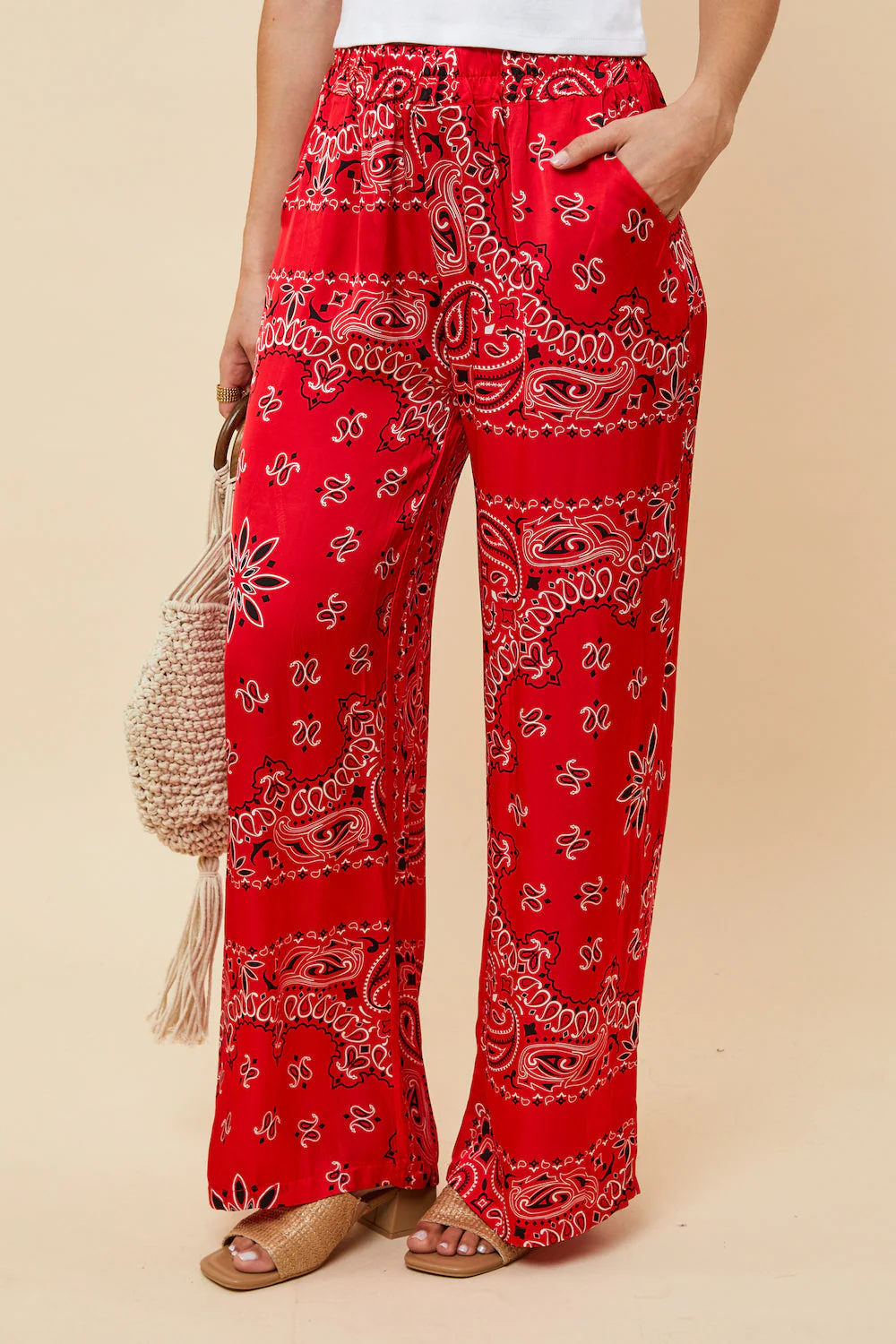 Pantalon - Rouge - Image 3
