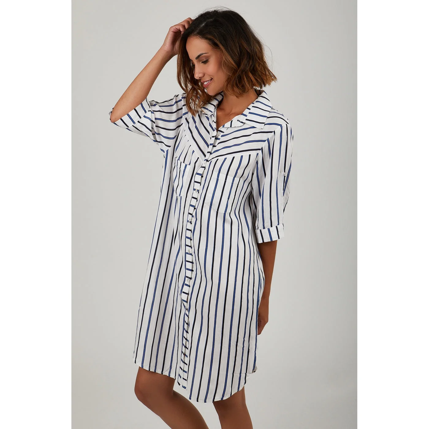 Robe - Bleu - Image 3