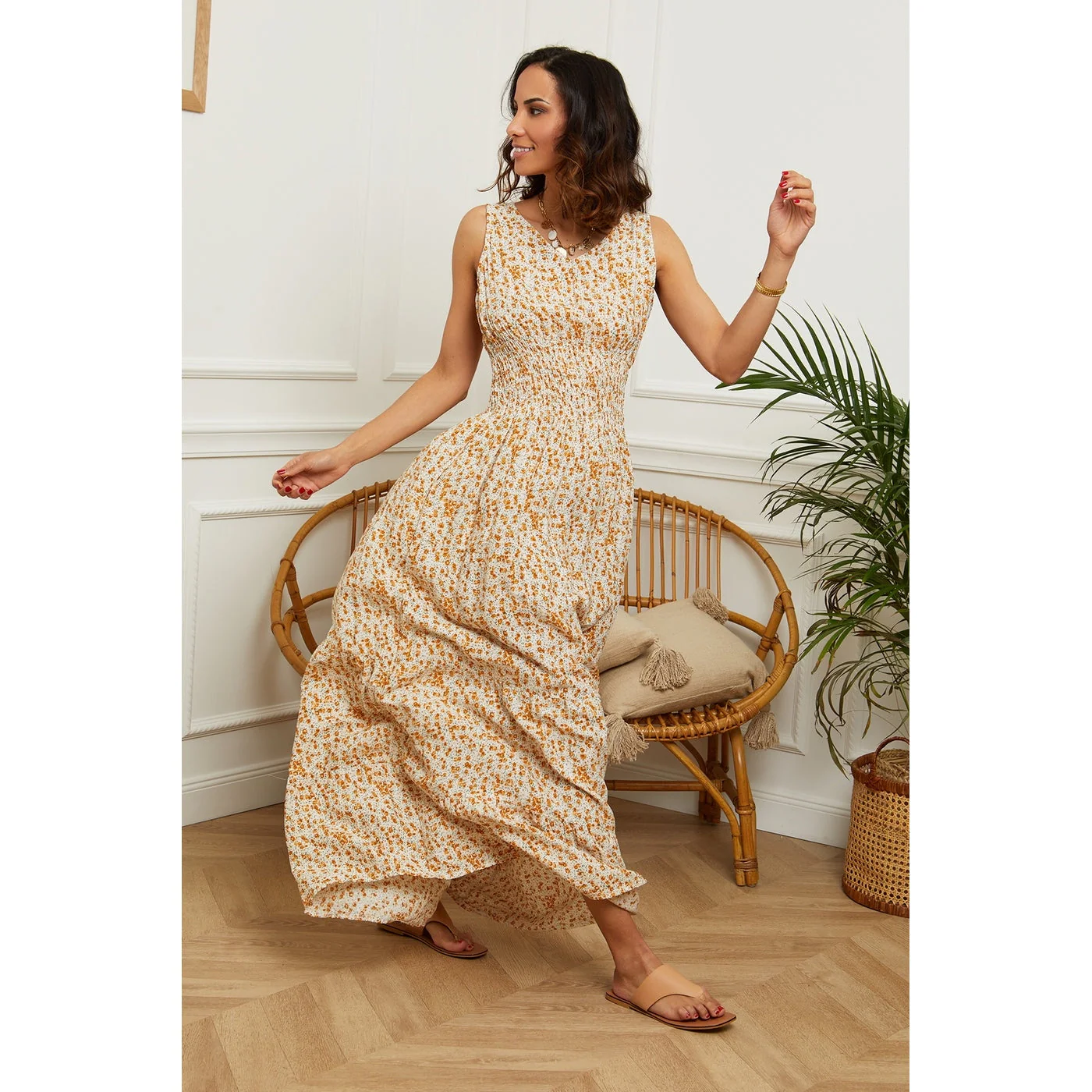Robe - Moutarde - Image 2