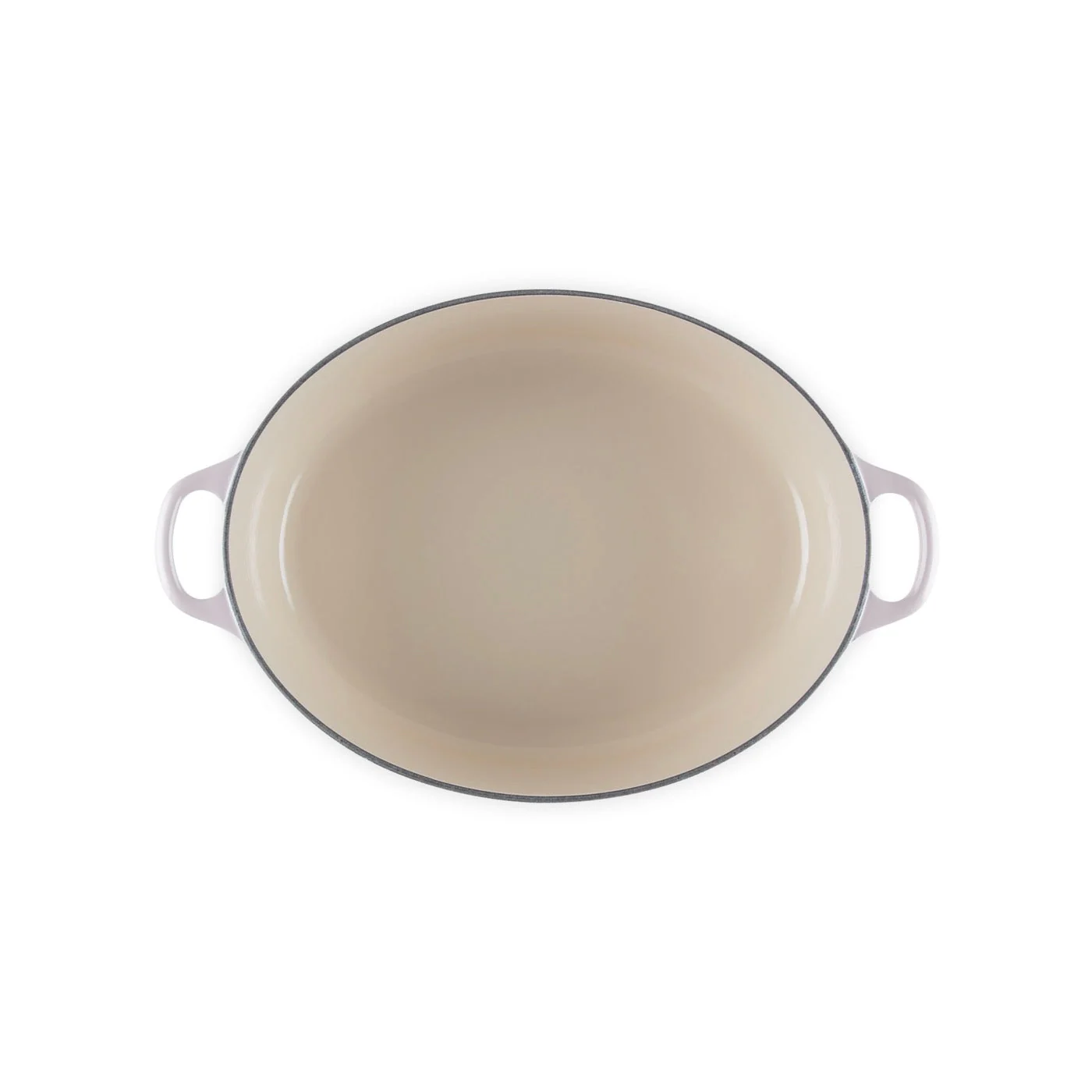 Cocotte Ovale Tradition - Fonte Émaillée - 31Cm - Shell Pink - Bouton Inox - Image 5