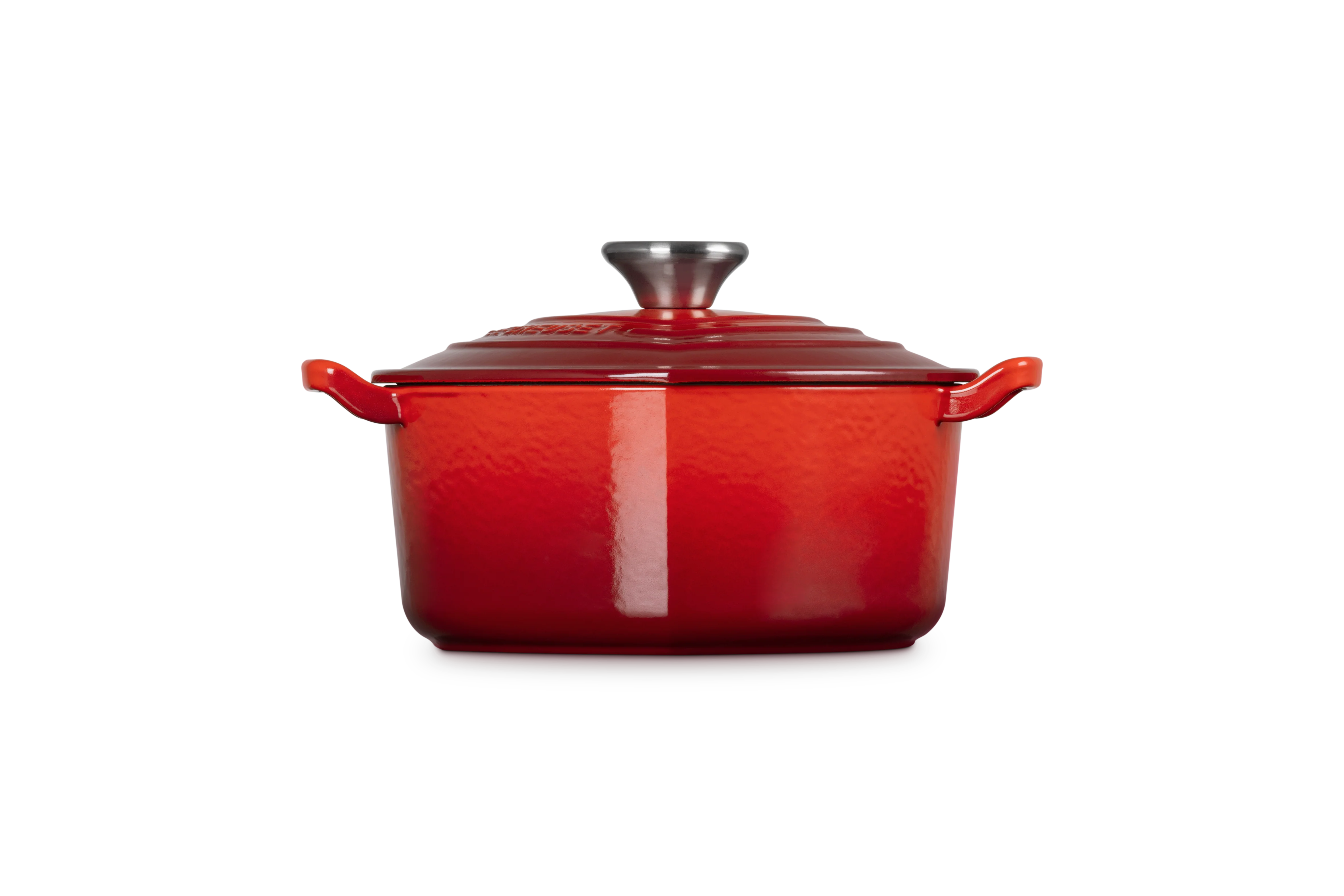 Cocotte Cœur Tradition - 20Cm - Cerise - Bouton Inox - Image 6