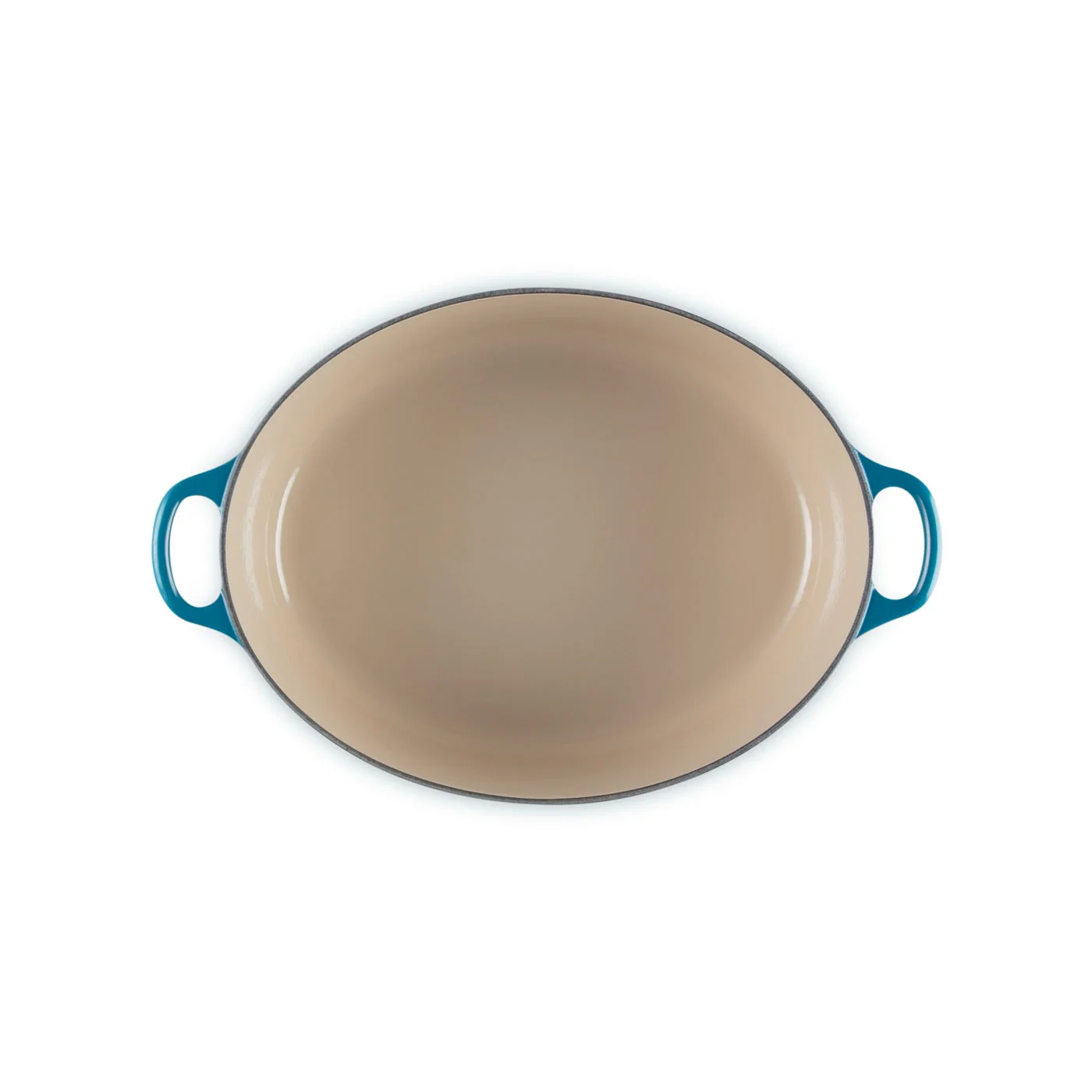 Cocotte Ovale Tradition - Fonte Émaillée - 31Cm - Deep Teal - Bouton Phénolique - Image 7