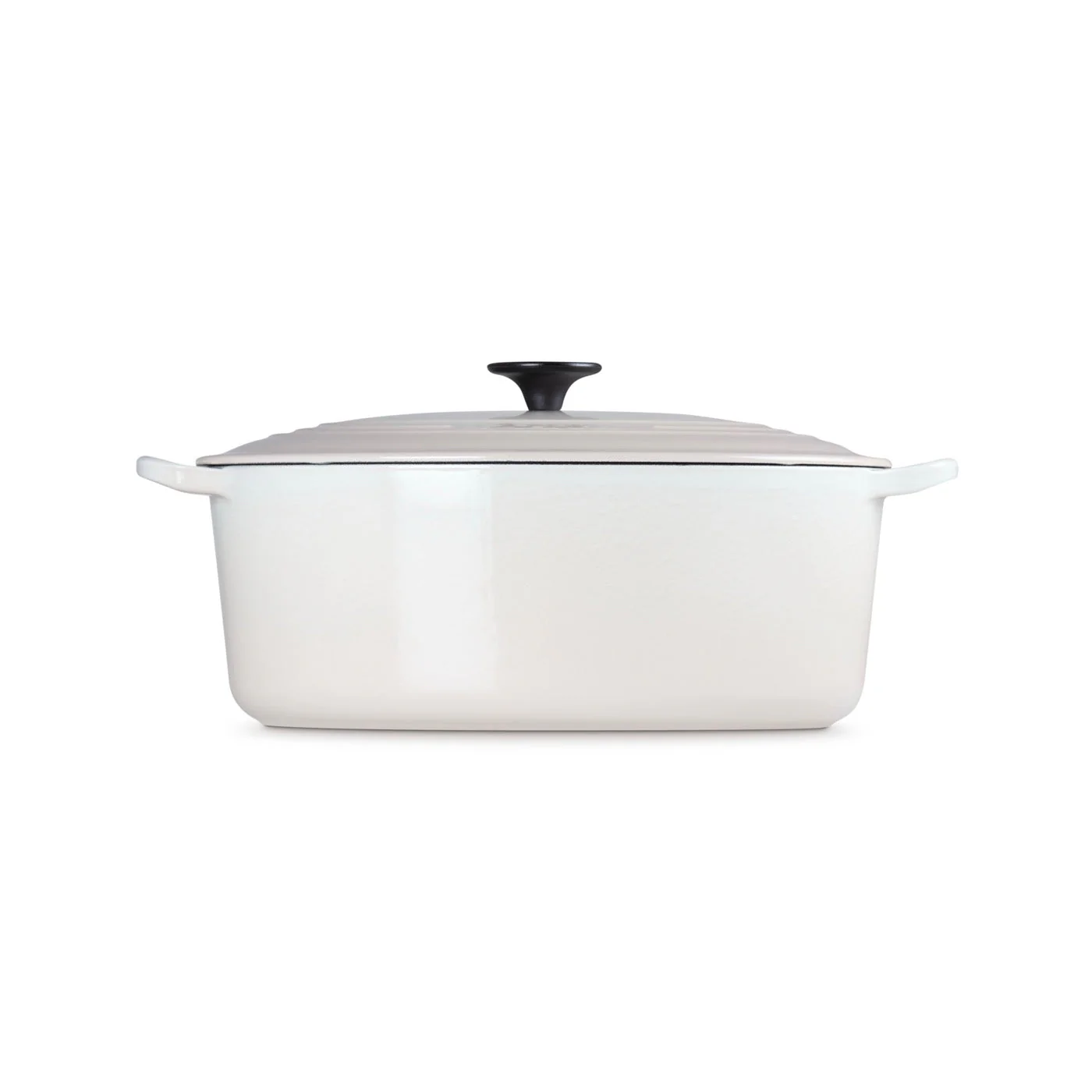 Cocotte Ovale Tradition - Fonte Émaillée - 31Cm - Meringue - Bouton Phénolique - Image 3