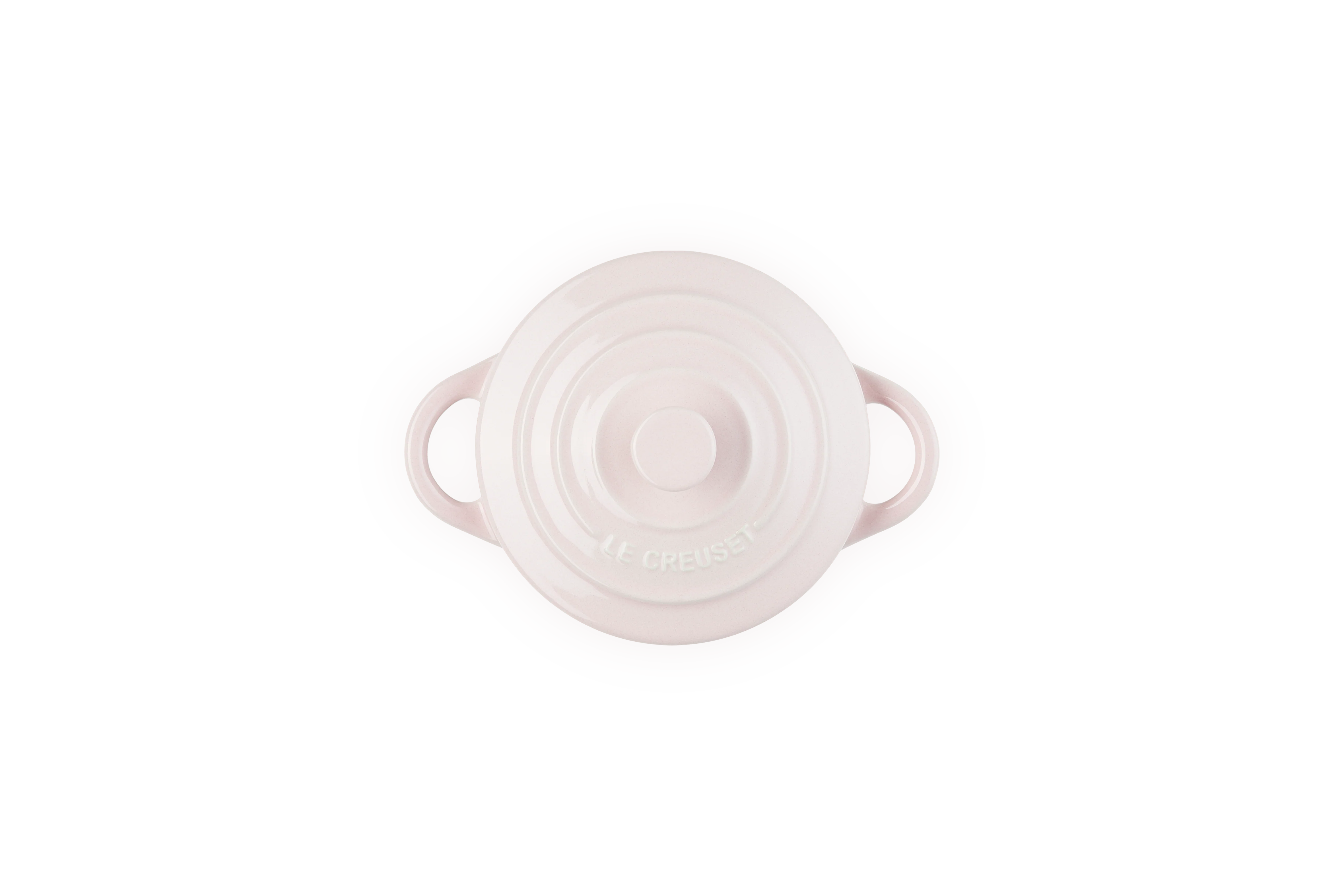 Mini-Cocotte Ronde Céramique - 10Cm - Chiffon Pink - Bouton Coloré - Image 2