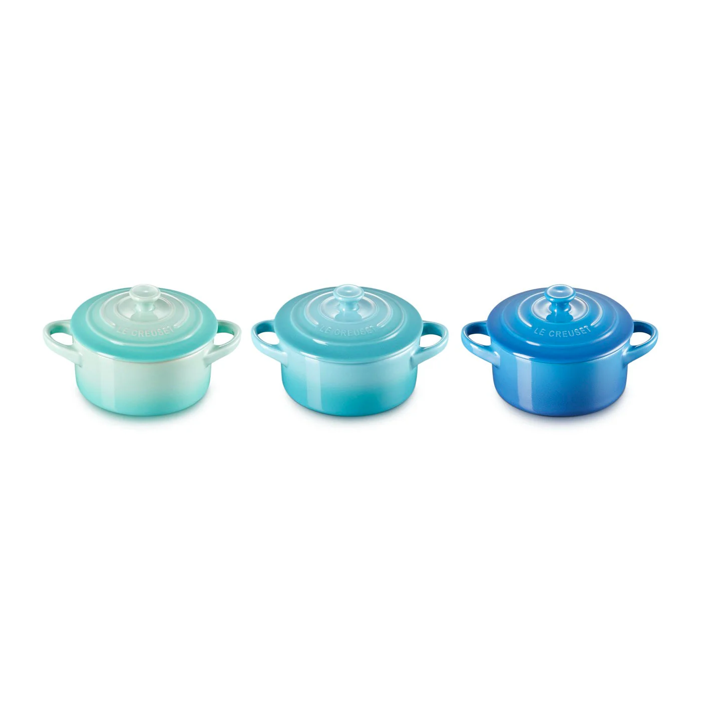 Set 3 Mini-Cocottes Céramique - 250ml/10Cm - Céramique - Multicolore - Image 4