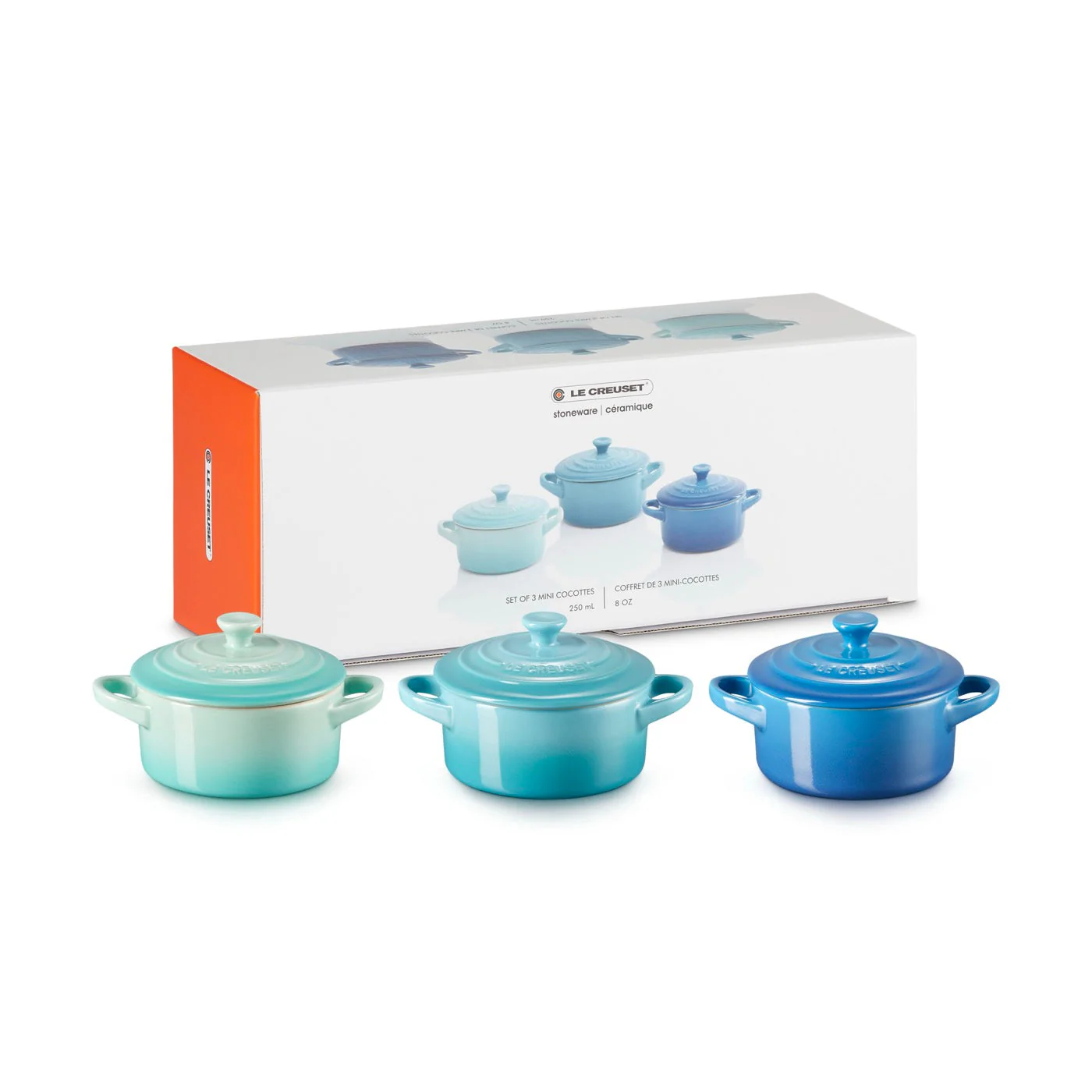 Set 3 Mini-Cocottes Céramique - 250ml/10Cm - Céramique - Multicolore - Image 5
