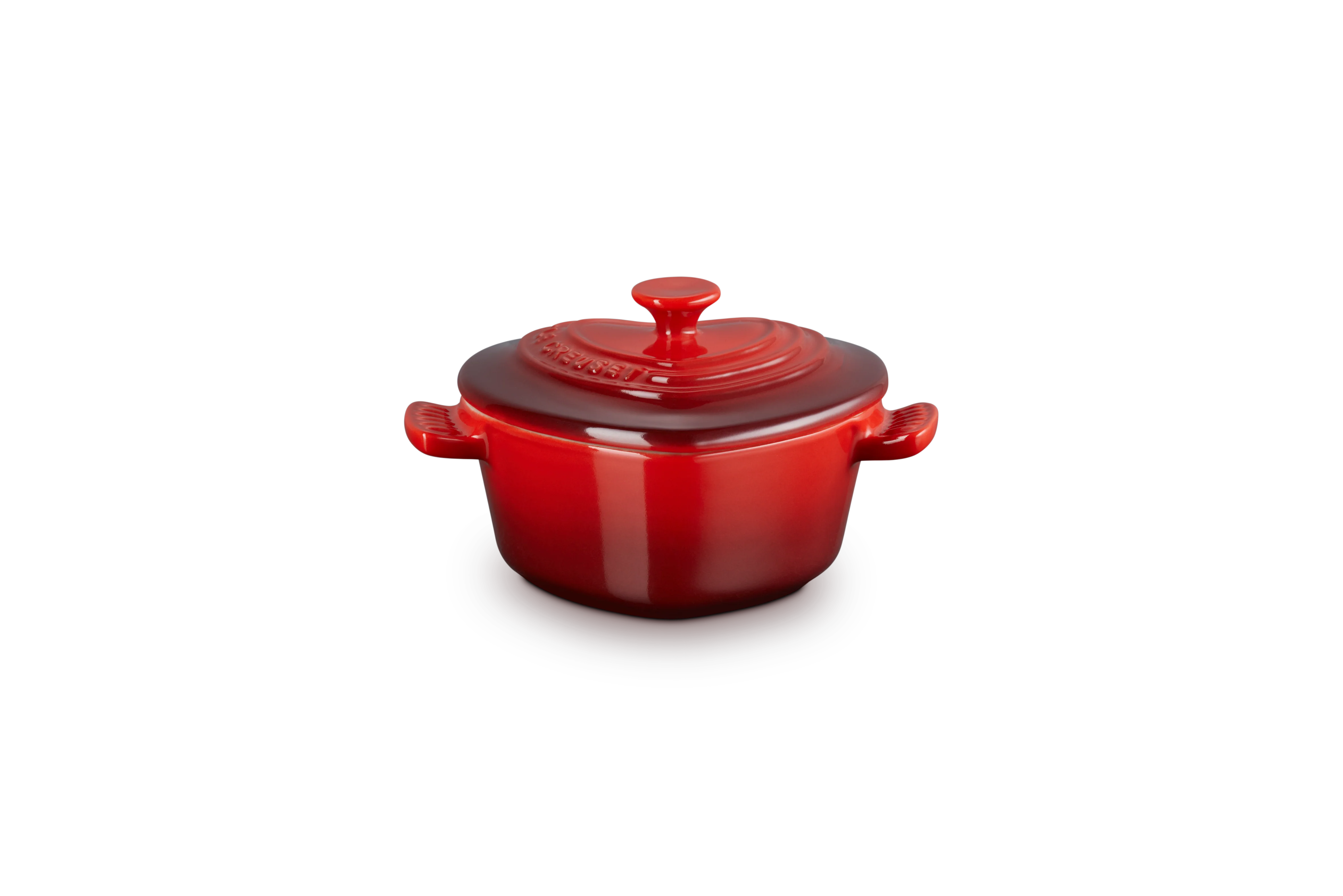 Mini-Cocotte D'Amour Céramique - 250ml/10cm - Cerise - Image 2