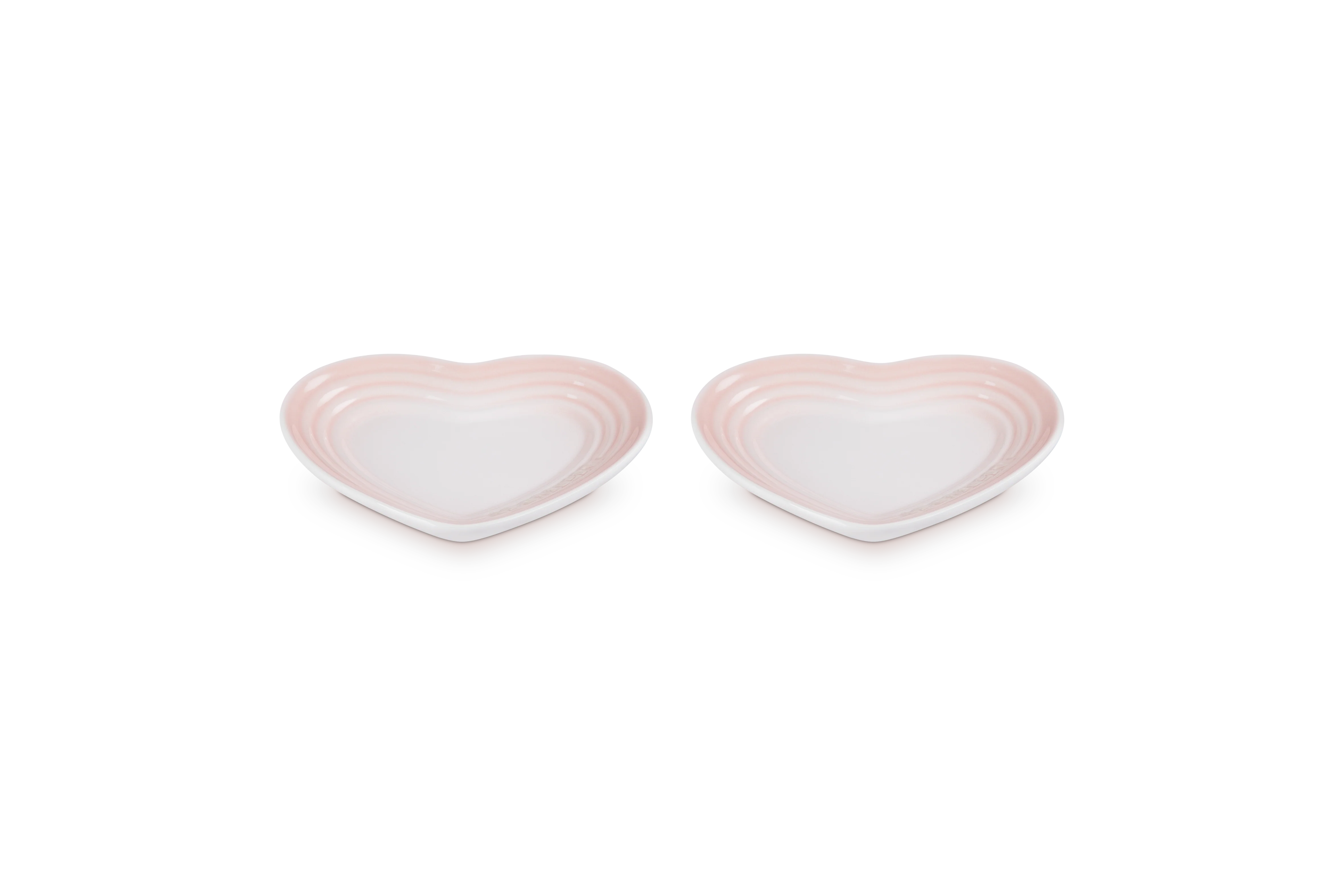 Set 2 Assiettes Cœur - Céramique - 14Cm - Shell Pink - Image 3