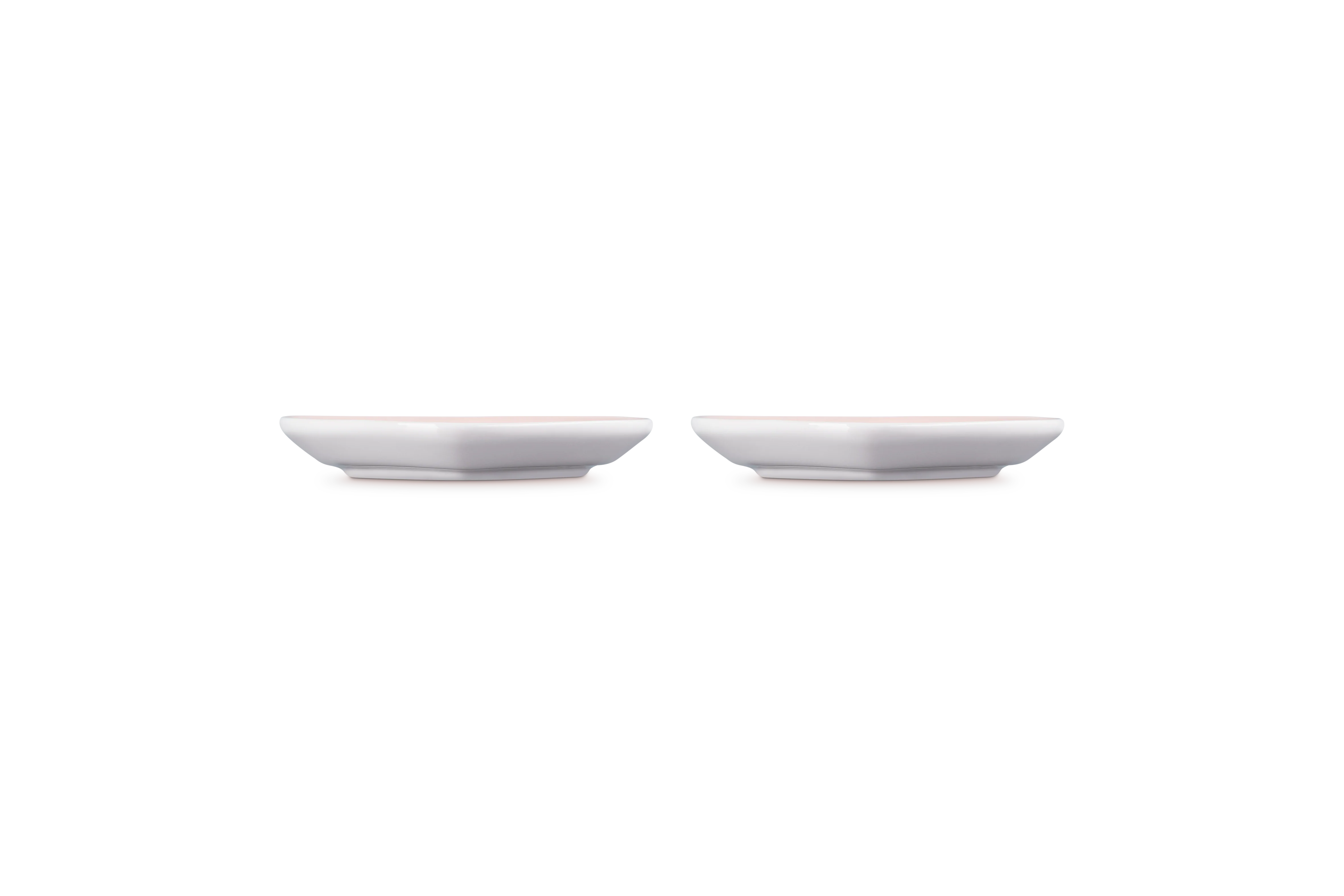 Set 2 Assiettes Cœur - Céramique - 14Cm - Shell Pink - Image 4