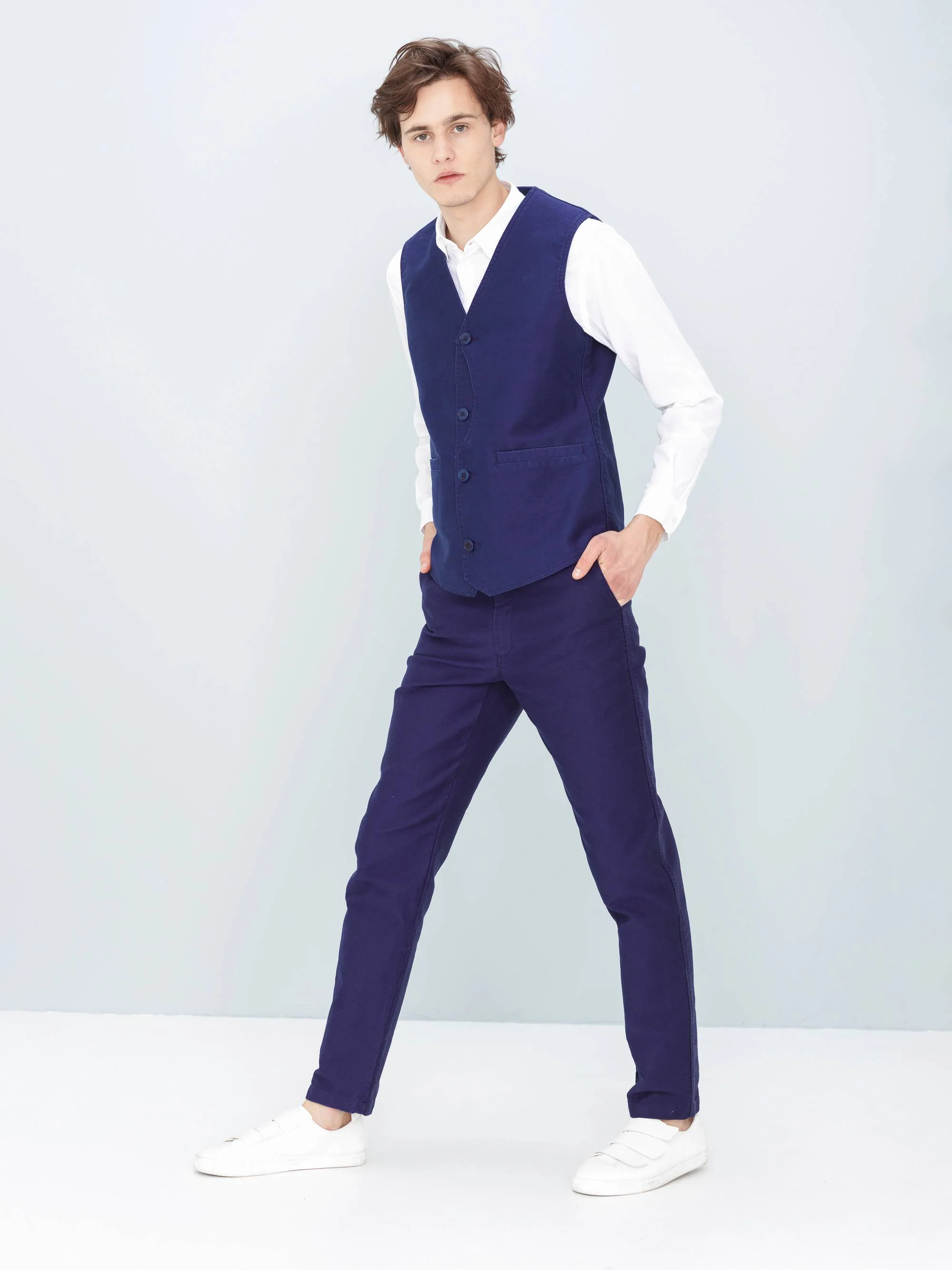 Gilet Lmsm Authentique - Blue - Homme - Image 2