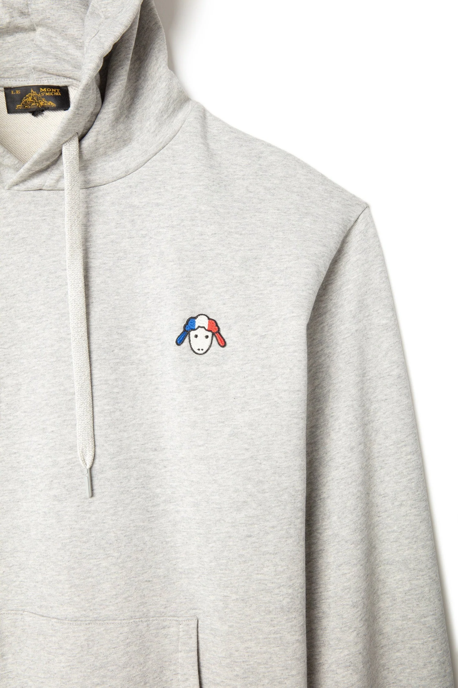 Sweat À Capuche Avec Patch Mouton Sandiana - Grey Melange - Mixte - Image 3