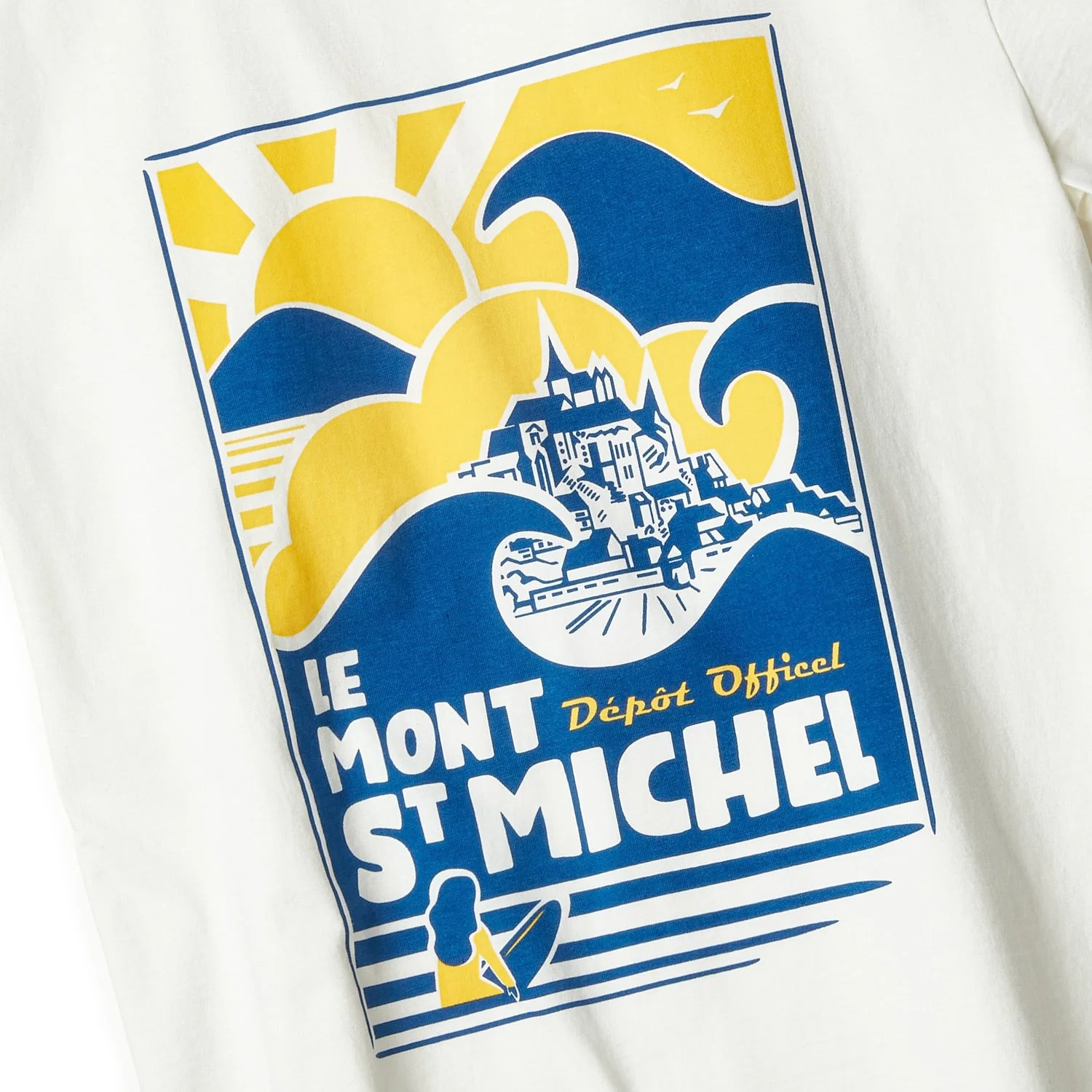 T-Shirt Imprimé Surf Timel - Jaune - Homme - Image 5
