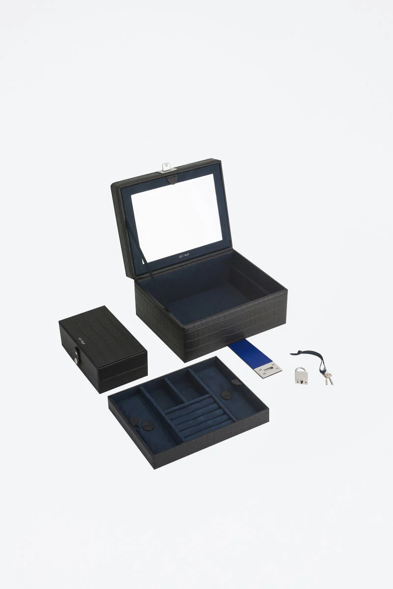 Boîte À Montres En Cuir - Noir - Image 2