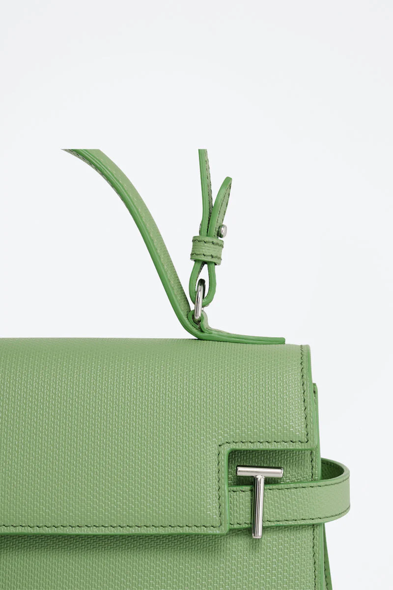 Grand Sac À Main En Cuir Emilie - Vert - Image 3